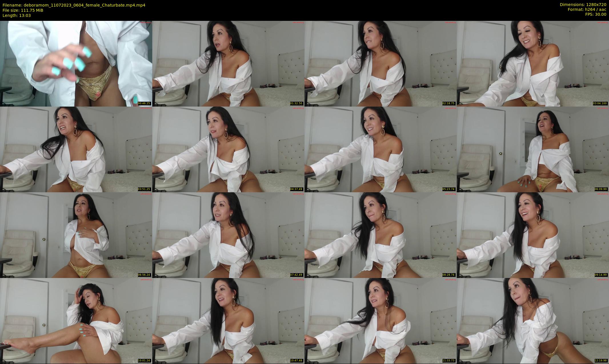 deboramom — 14 minute Chaturbate female cam show recording, 720p, Jul 11, 2023