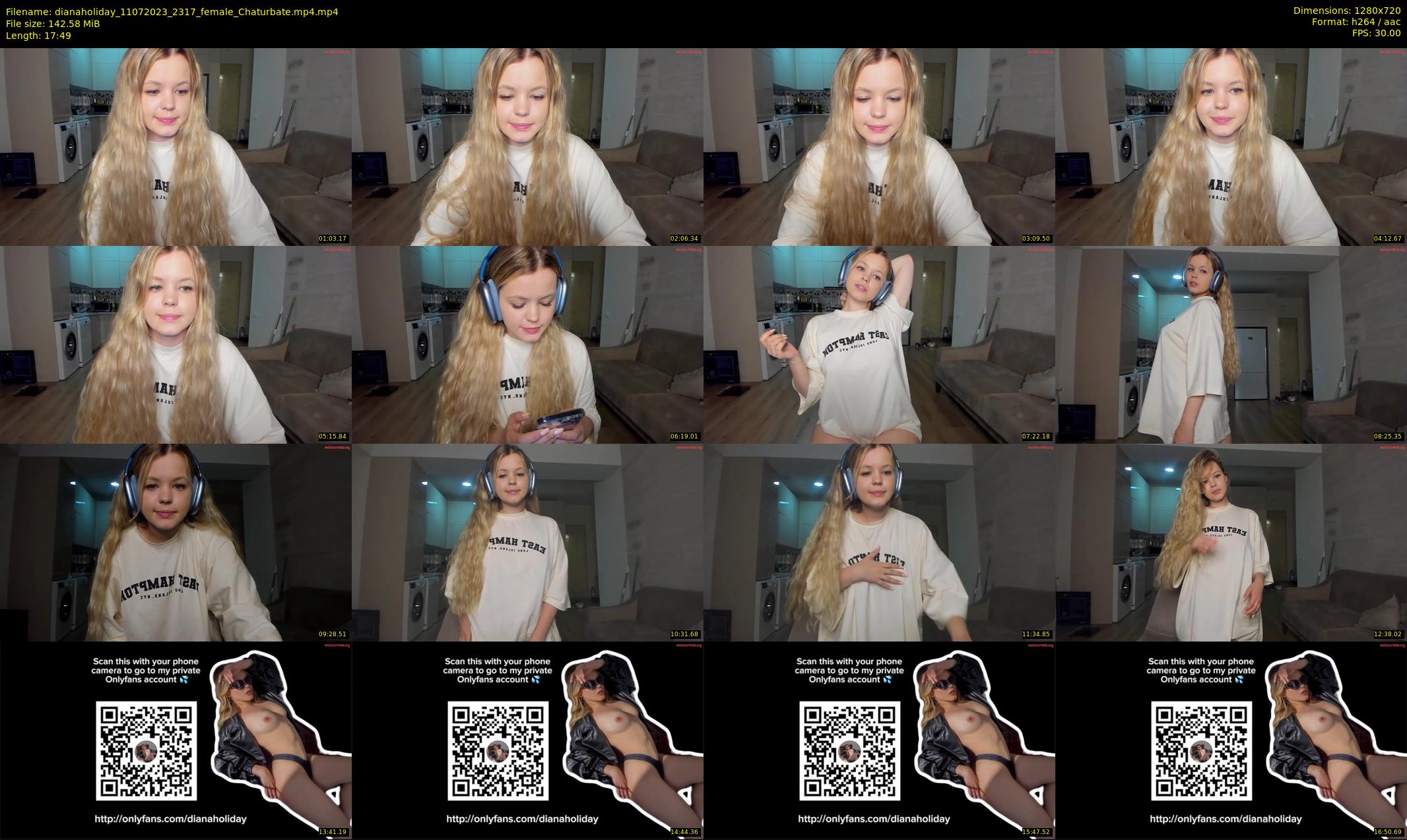 dianaholiday — 18 minute Chaturbate female cam show recording, 720p, Jul 11, 2023