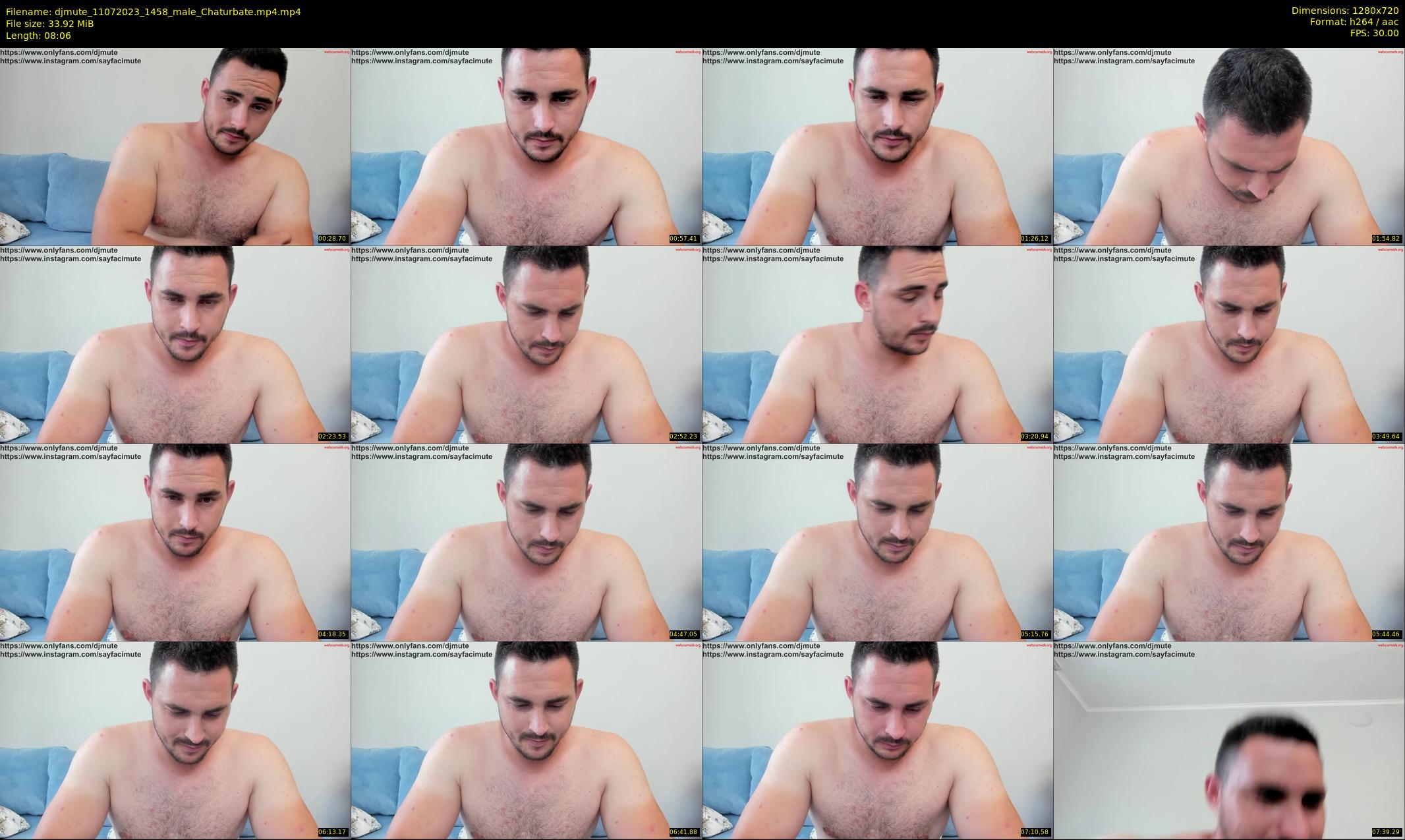 djmute — 9 minute Chaturbate male cam show recording, 720p, Jul 11, 2023