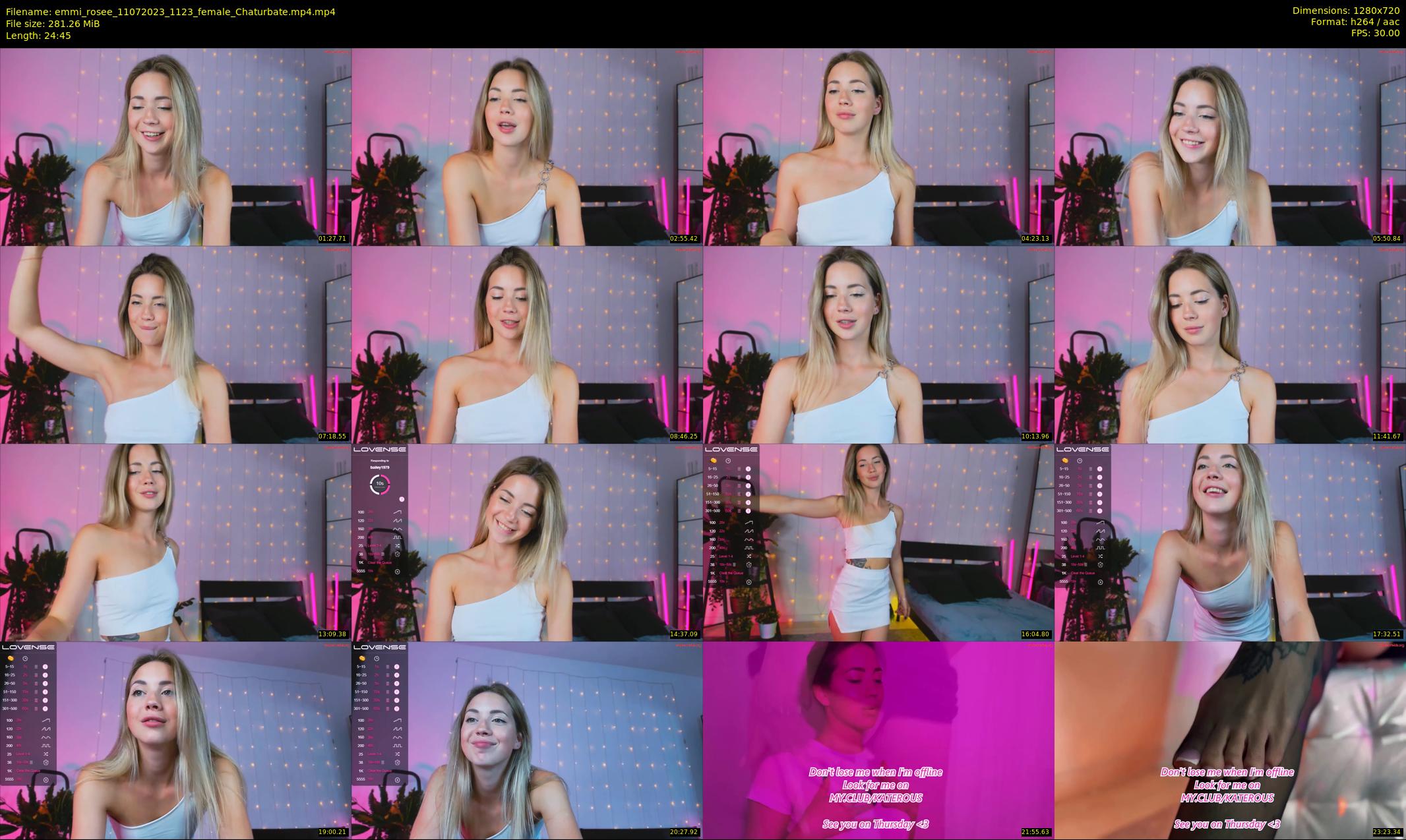 emmi_rosee — 25 minute Chaturbate female cam show recording, 720p, Jul 11, 2023