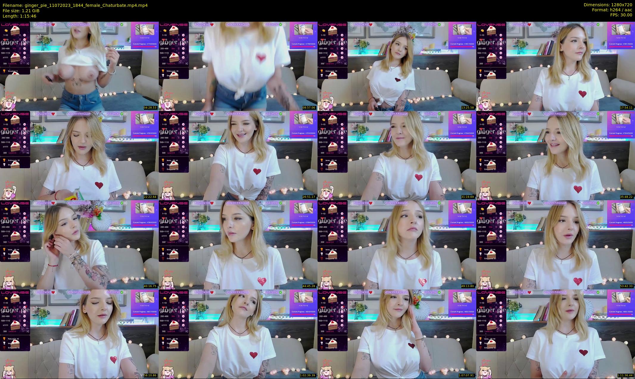 ginger_pie — 76 minute Chaturbate female cam show recording, 720p, Jul 11, 2023