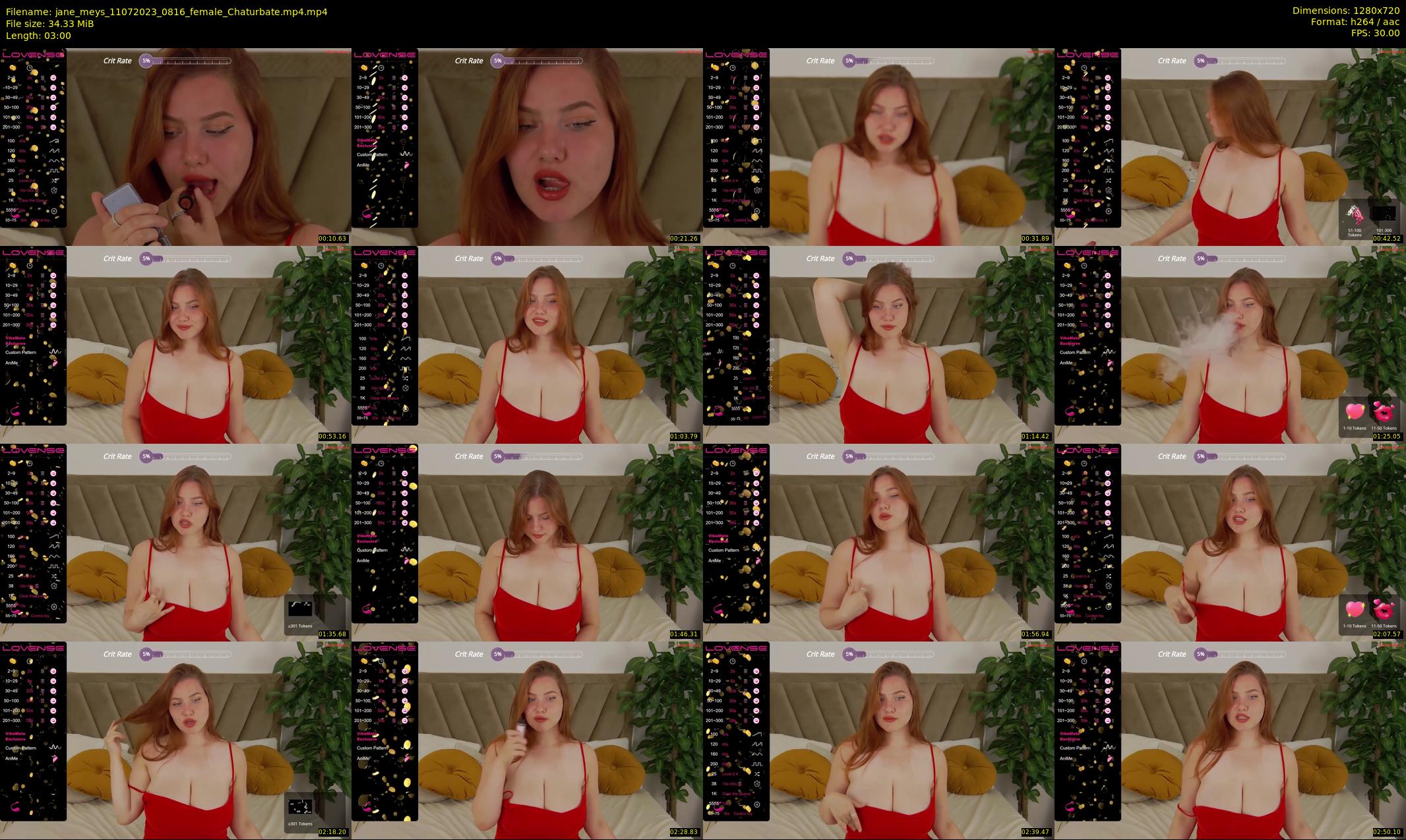 jane_meys — 3 minute Chaturbate female cam show recording, 720p, Jul 11, 2023
