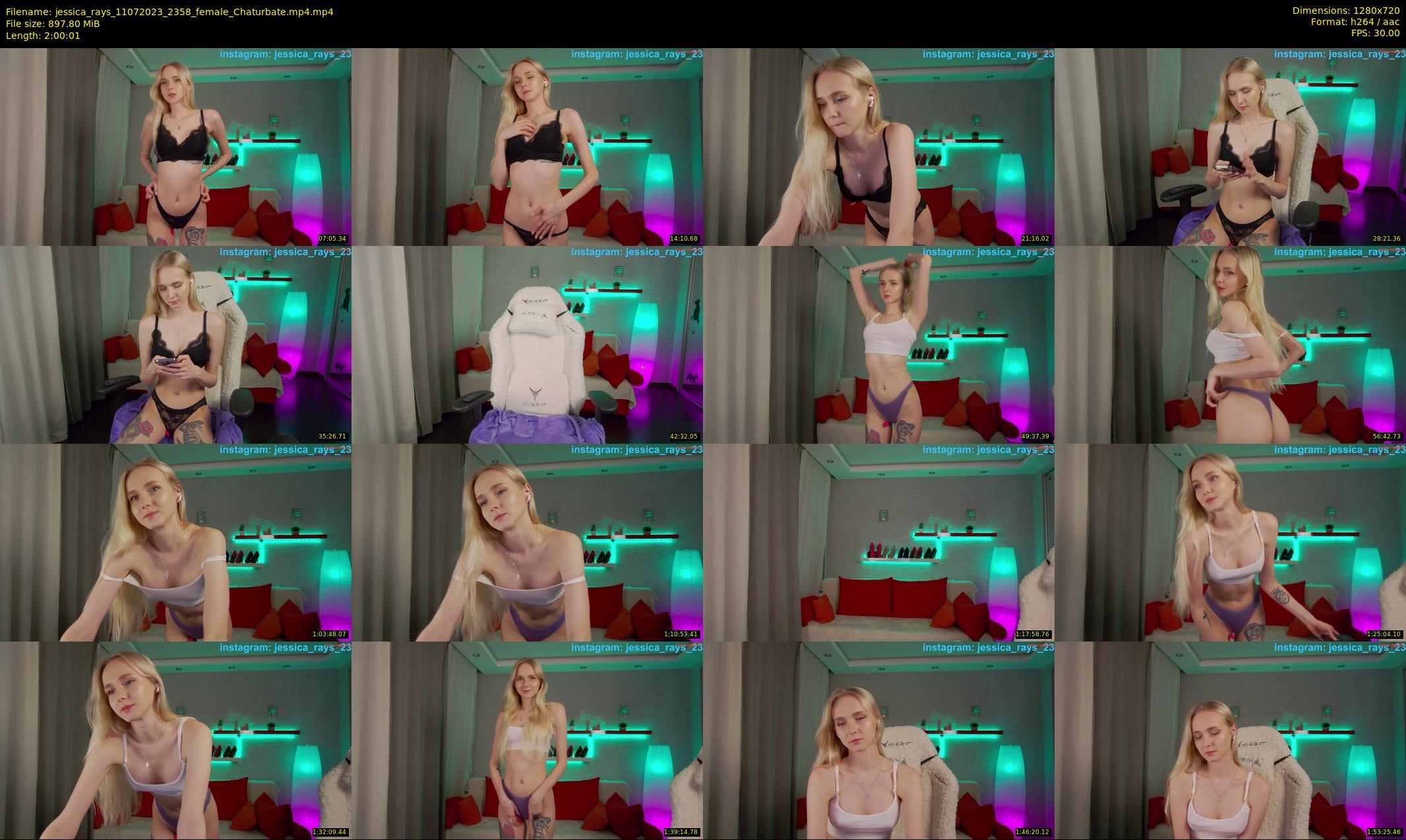 jessica_rays — 121 minute Chaturbate couple cam show recording, 720p, Jul 11, 2023