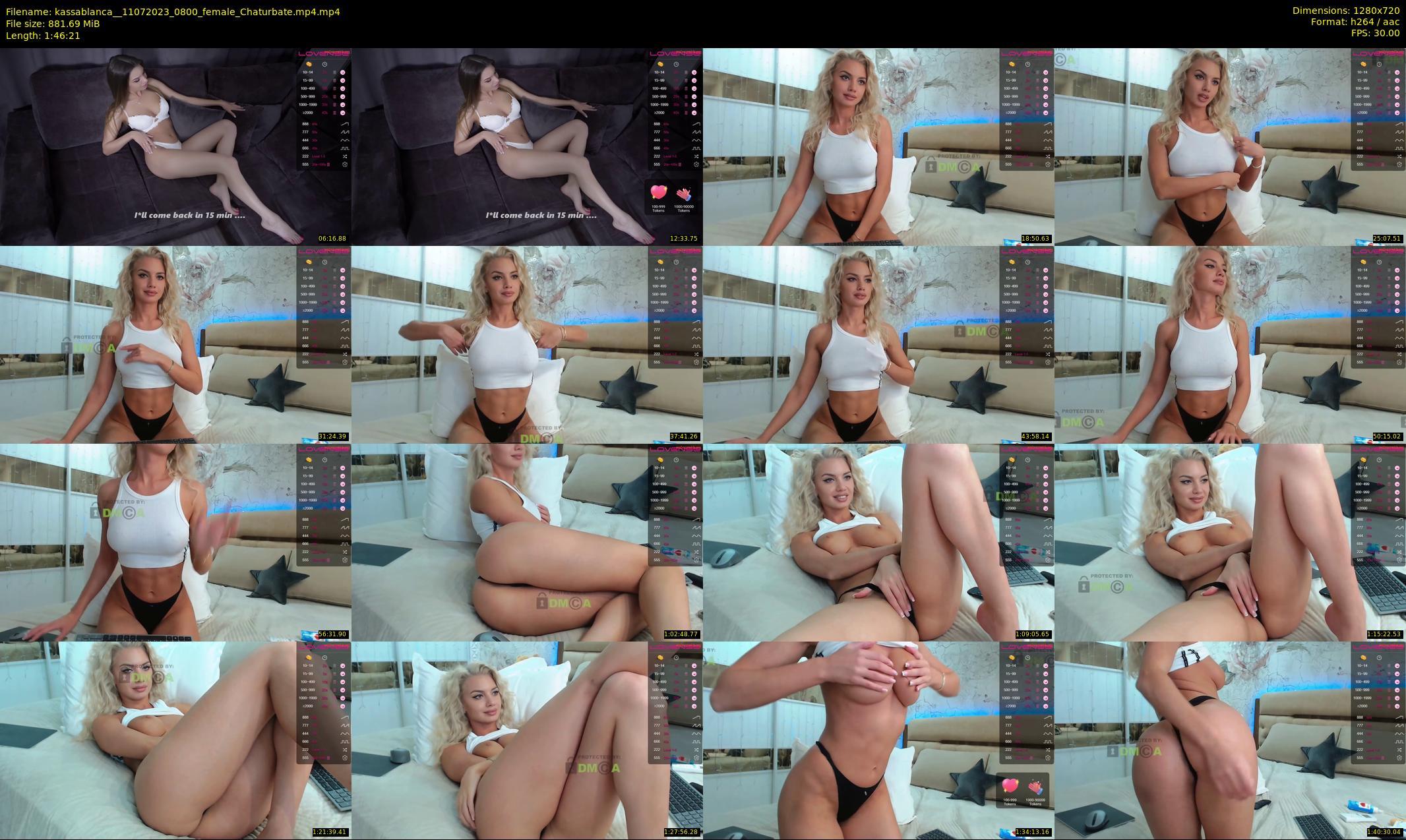 kassablanca_ — 107 minute Chaturbate female cam show recording, 720p, Jul 11, 2023