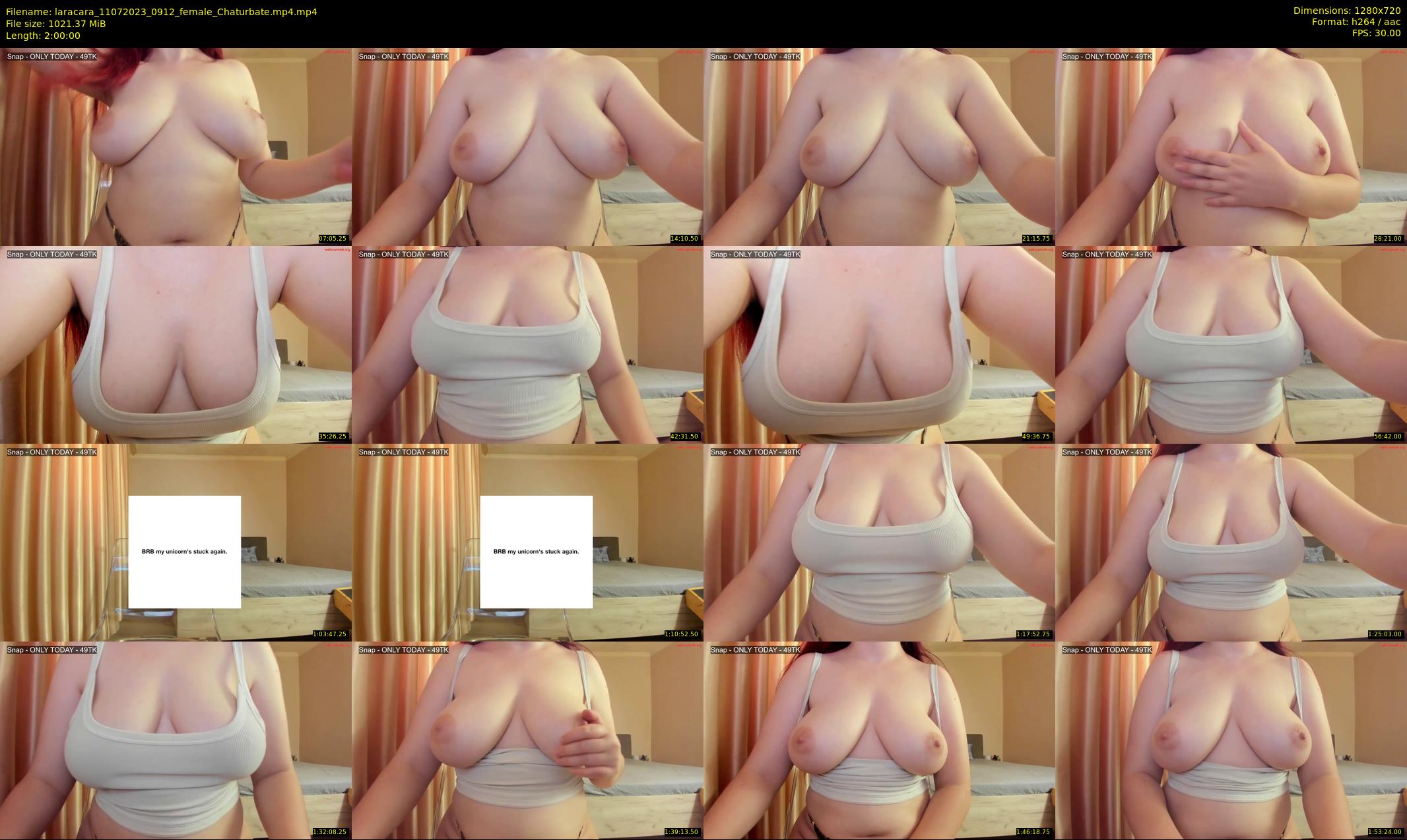 laracara — 120 minute Chaturbate female cam show recording, 720p, Jul 11, 2023