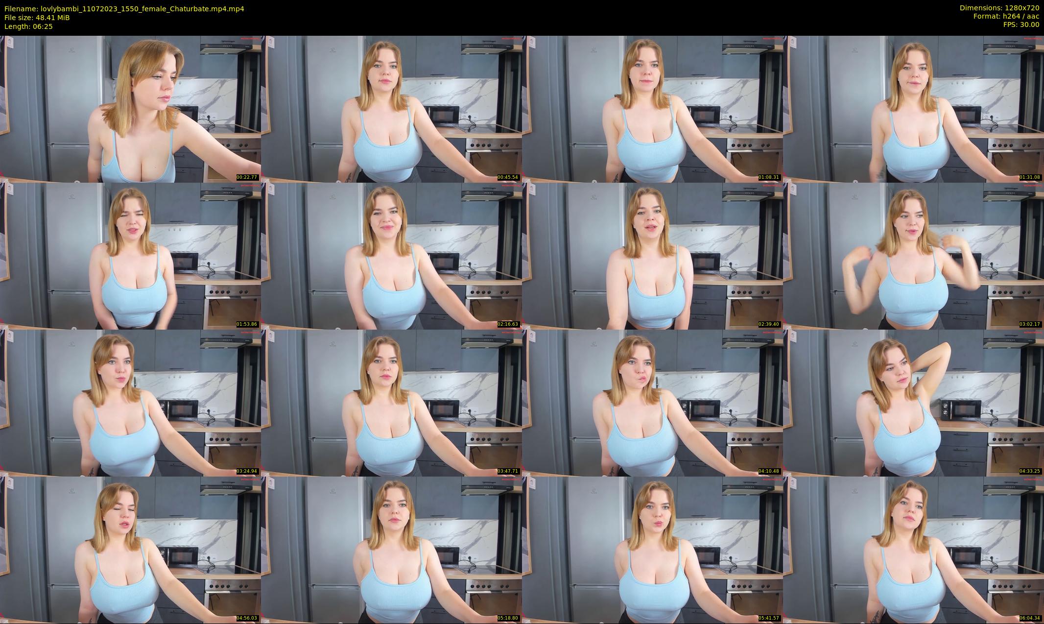 lovlybambi — 7 minute Chaturbate female cam show recording, 720p, Jul 11, 2023