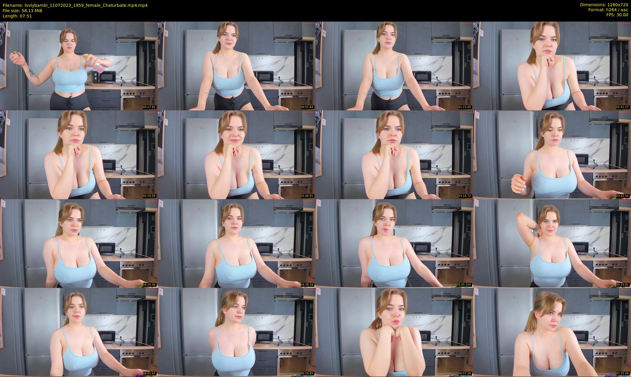 lovlybambi — 8 minute Chaturbate female cam show recording, 720p, Jul 11, 2023