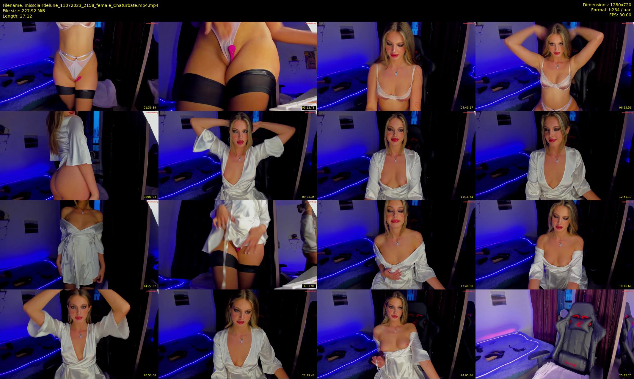 missclairdelune — 28 minute Chaturbate female cam show recording, 720p, Jul 11, 2023
