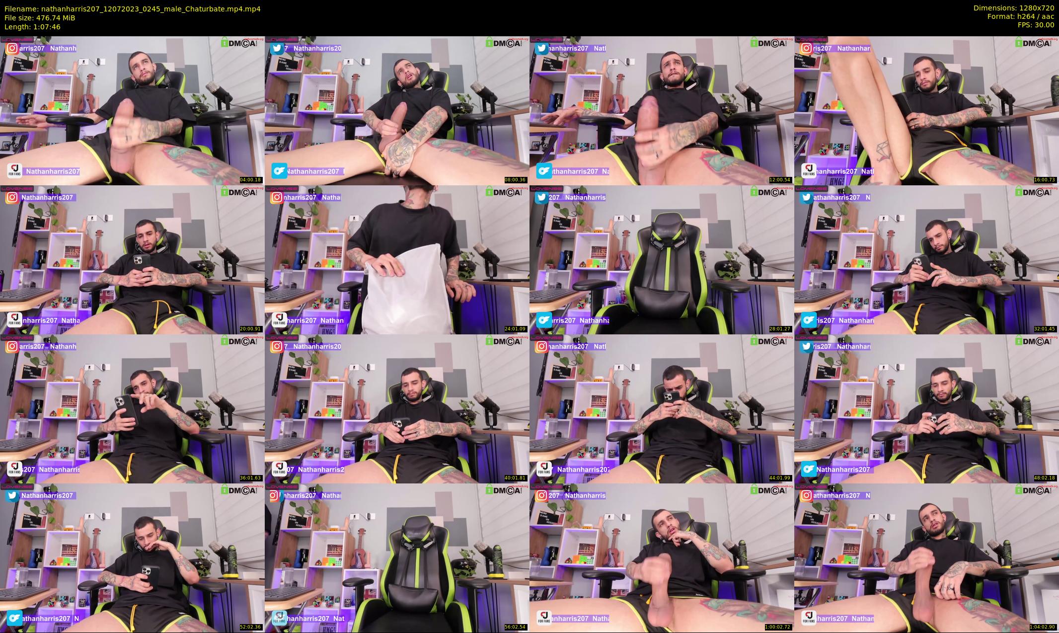 nathanharris207 — 68 minute Chaturbate male cam show recording, 720p, Jul 12, 2023