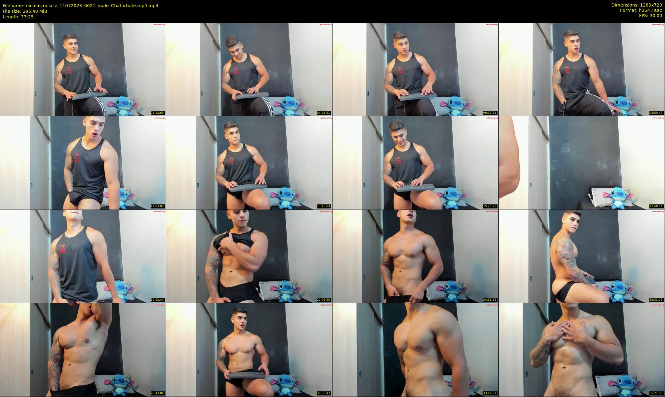 nicolasmuscle — 38 minute Chaturbate male cam show recording, 720p, Jul 11, 2023