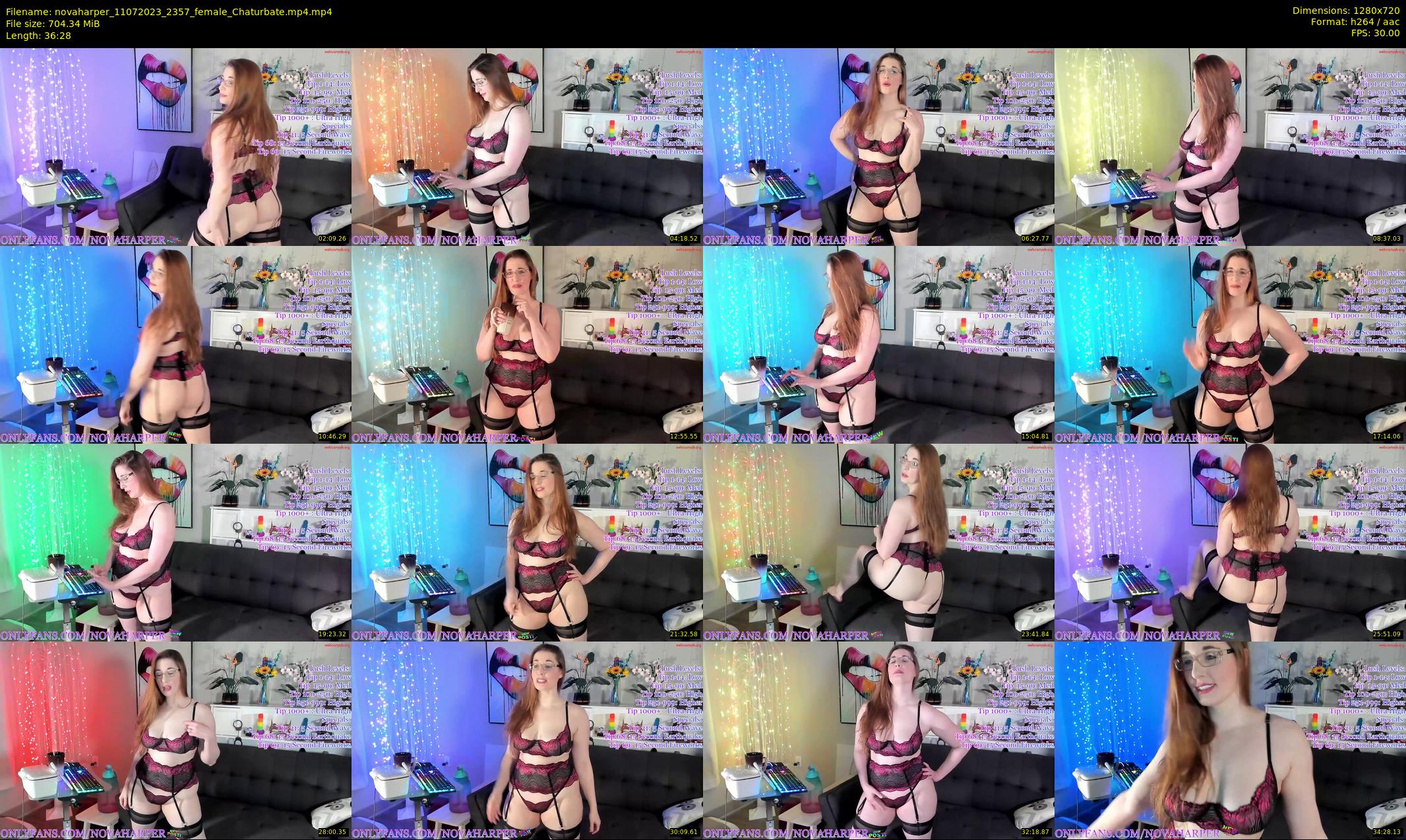 novaharper — 37 minute Chaturbate female cam show recording, 720p, Jul 11, 2023