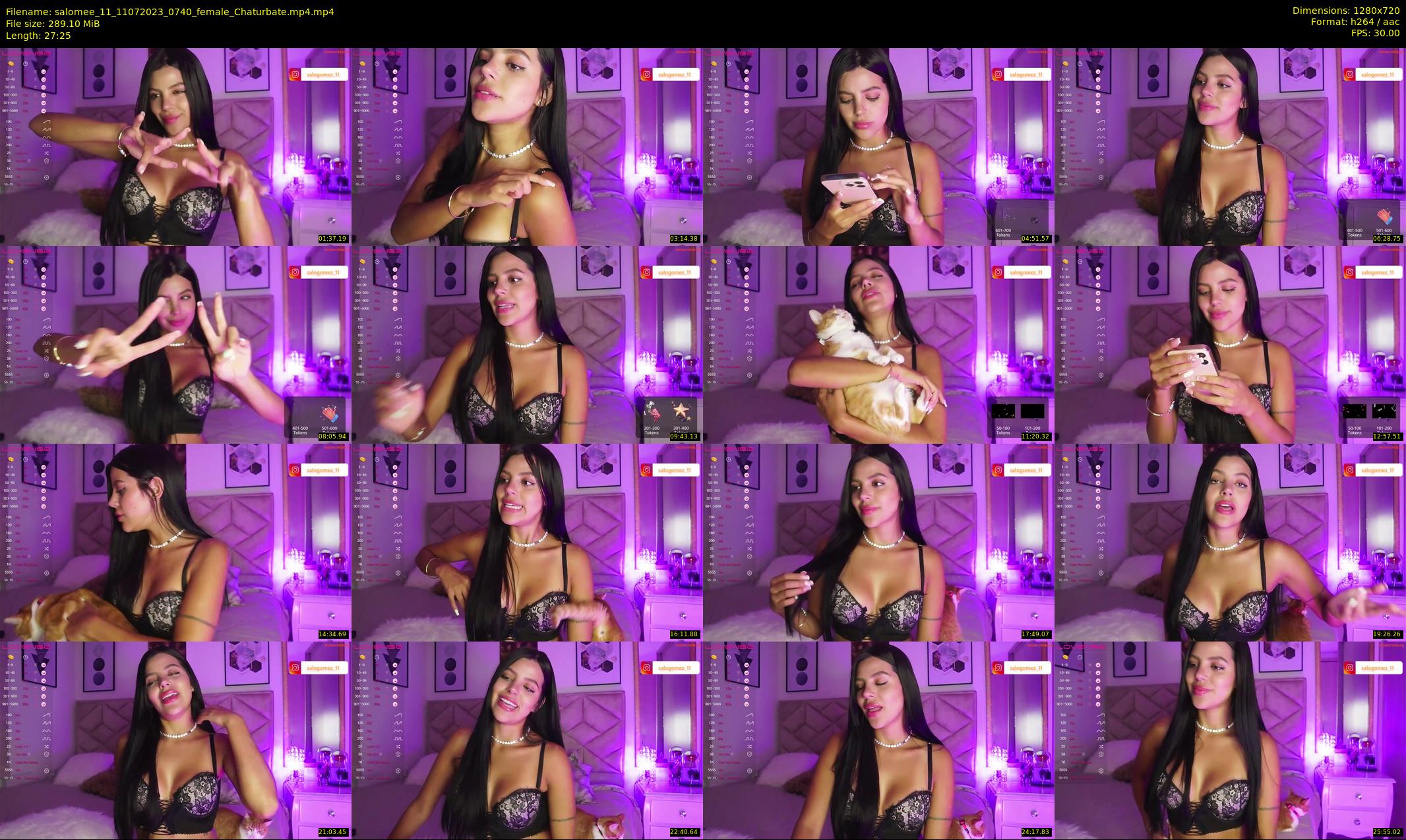 salomee_11 — 28 minute Chaturbate female cam show recording, 720p, Jul 11, 2023