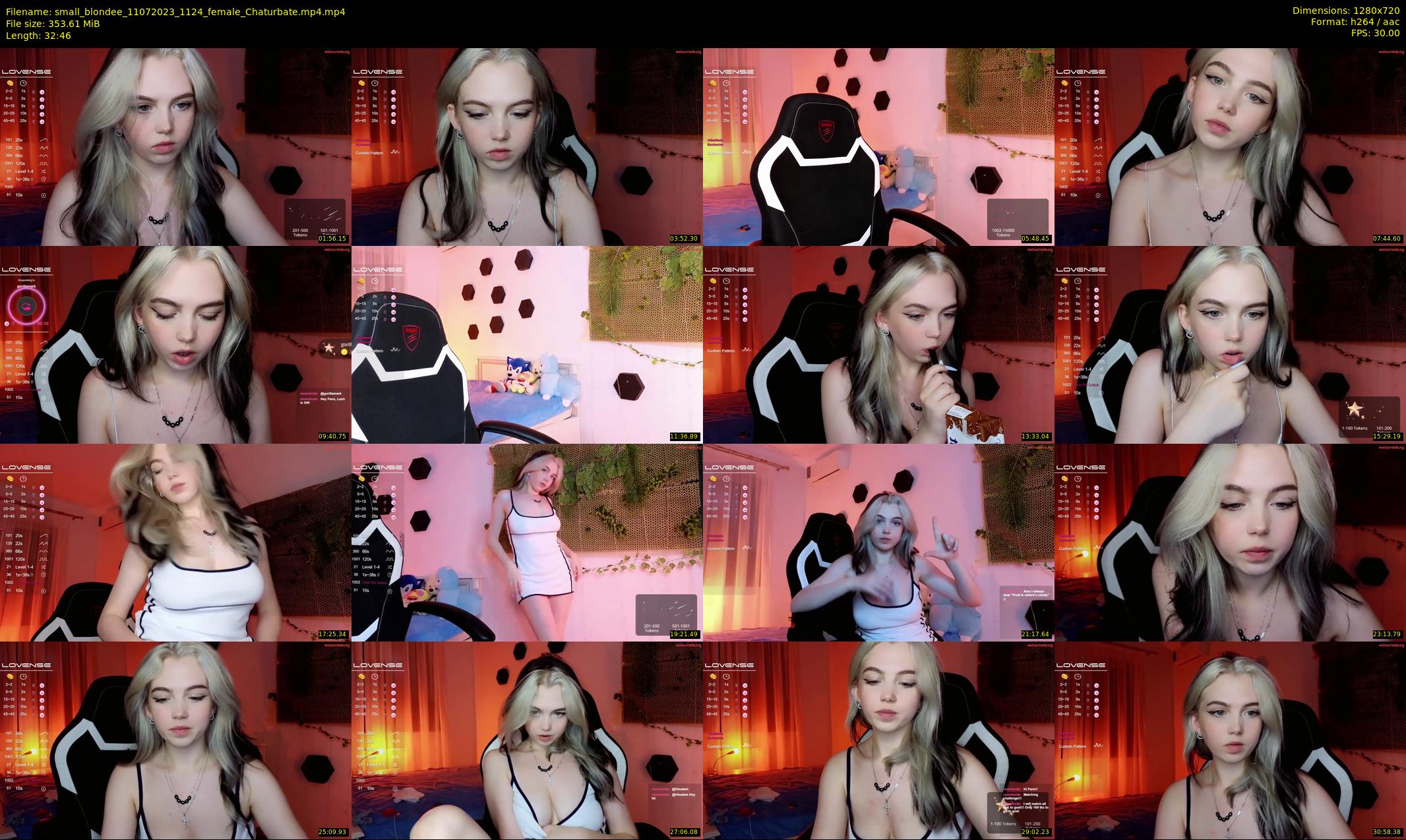 small_blondee — 33 minute Chaturbate female cam show recording, 720p, Jul 11, 2023