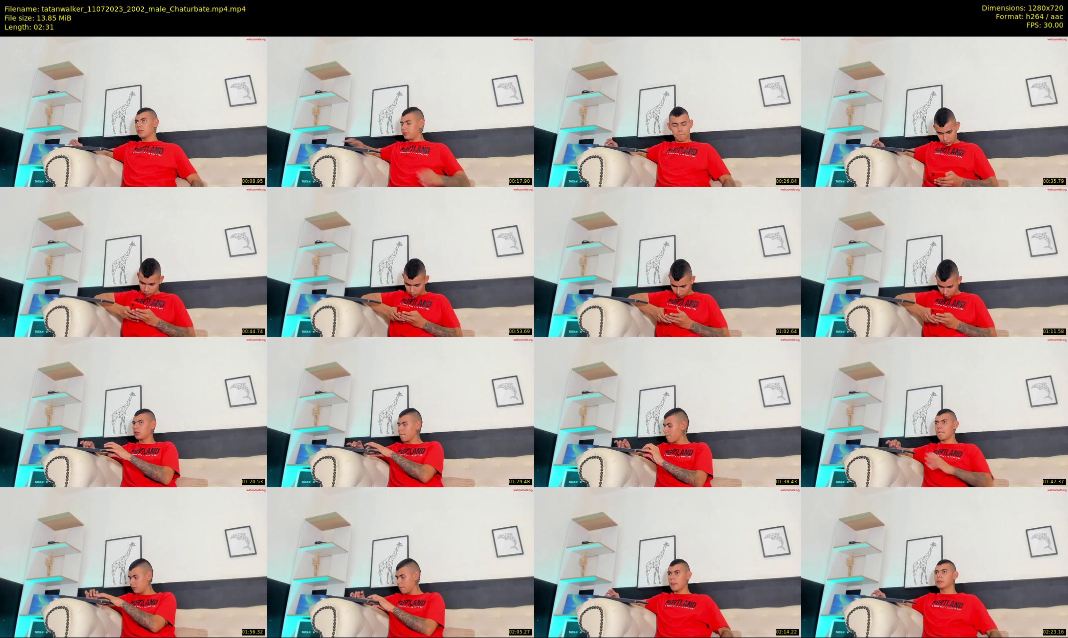 tatanwalker — 3 minute Chaturbate male cam show recording, 720p, Jul 11, 2023