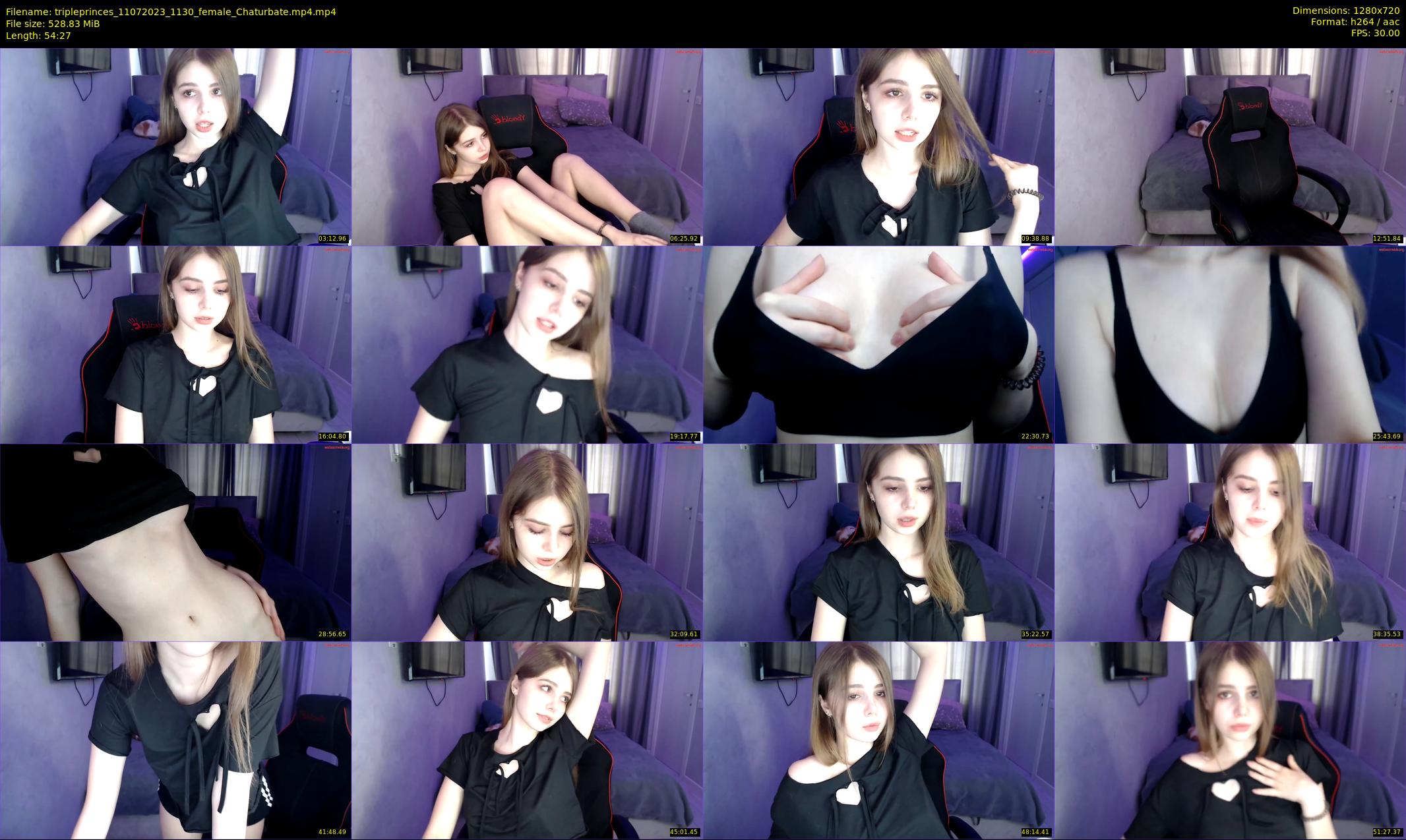 tripleprinces — 55 minute Chaturbate female cam show recording, 720p, Jul 11, 2023