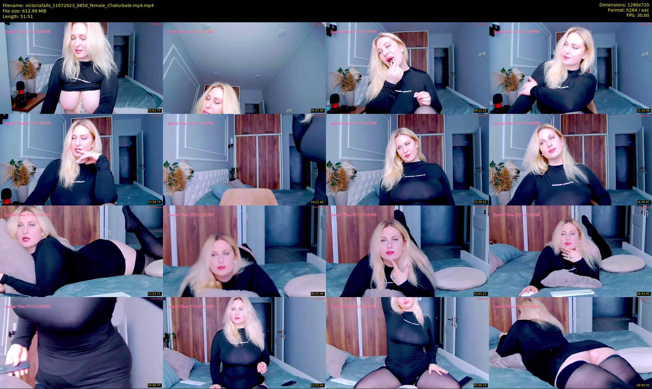 victoriafalls — 52 minute Chaturbate female cam show recording, 720p, Jul 11, 2023