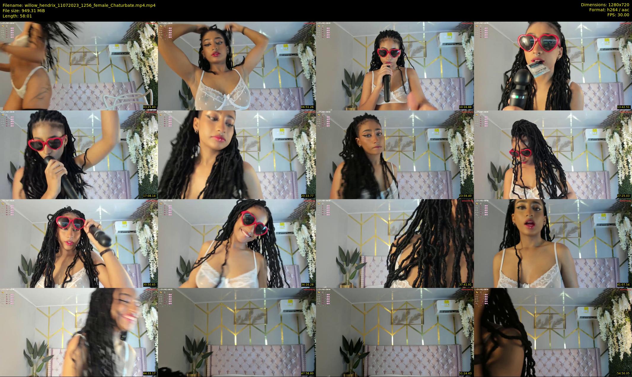 willow_hendrix — 59 minute Chaturbate female cam show recording, 720p, Jul 11, 2023
