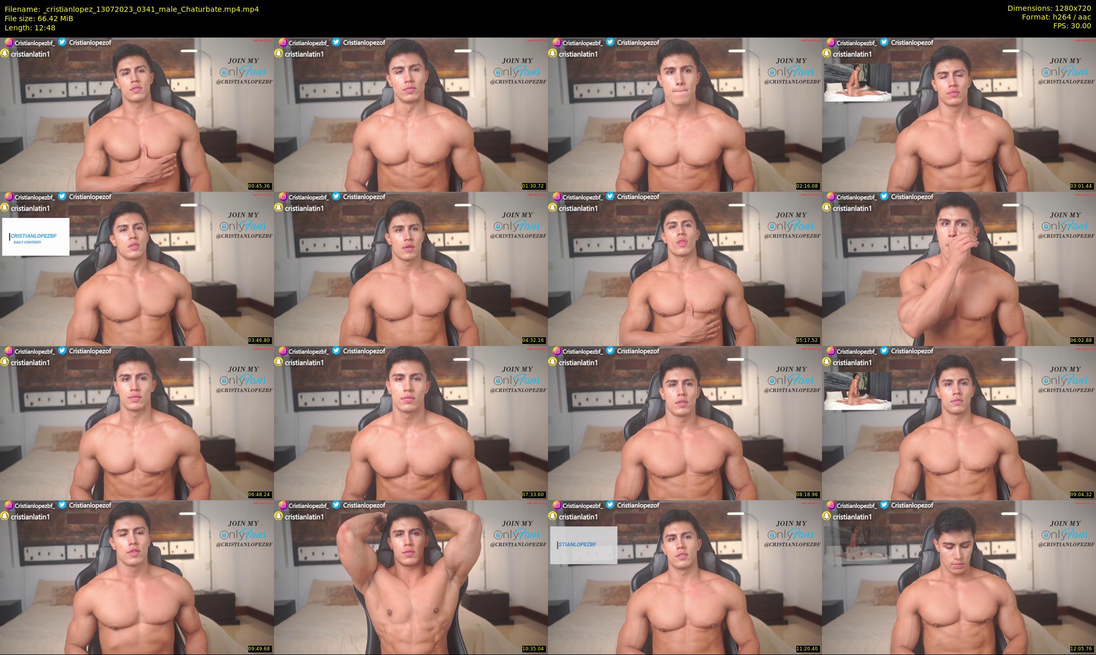 _cristianlopez — 13 minute Chaturbate male cam show recording, 720p, Jul 13, 2023