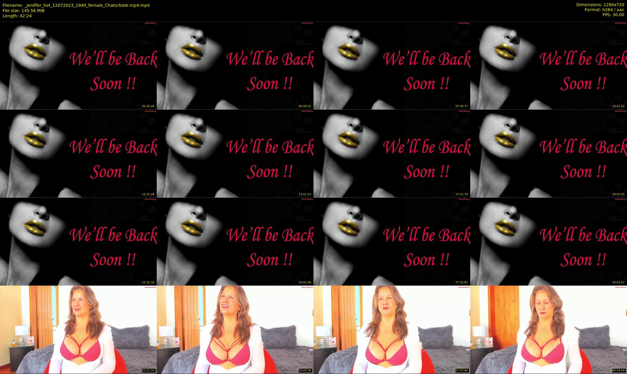 _jeniffer_hot — 43 minute Chaturbate female cam show recording, 720p, Jul 12, 2023