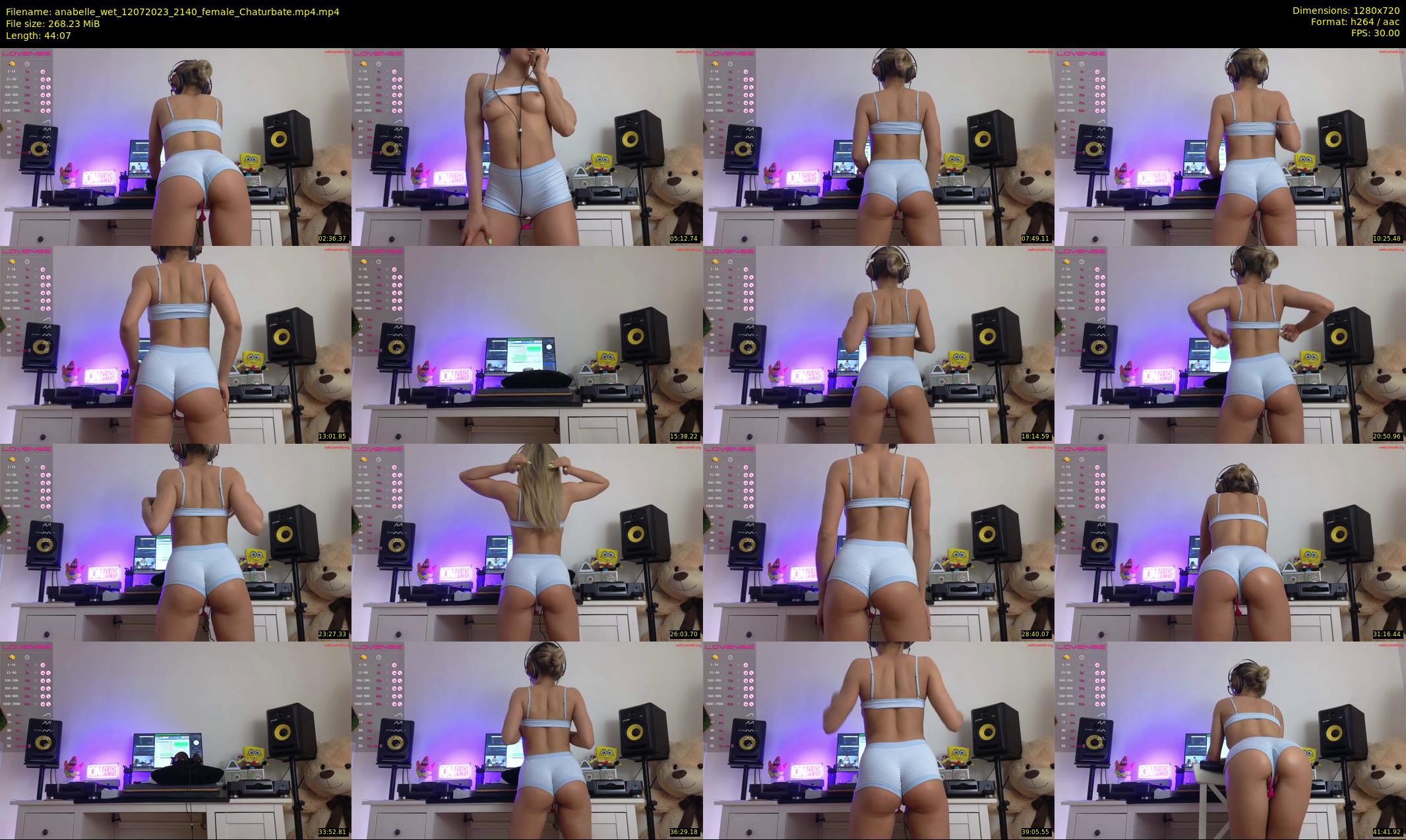 anabelle_wet — 45 minute Chaturbate female cam show recording, 720p, Jul 12, 2023