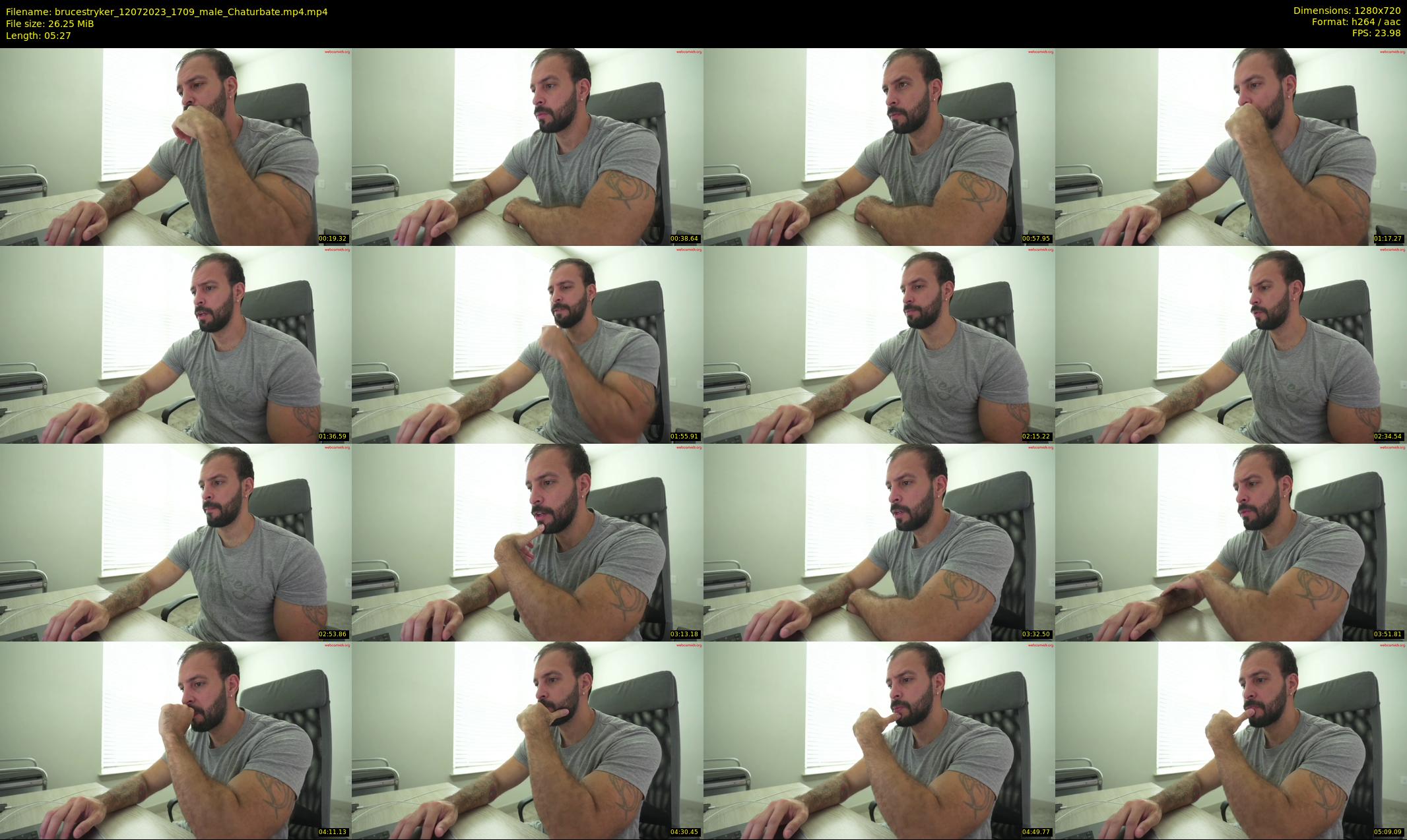 brucestryker — 6 minute Chaturbate male cam show recording, 720p, Jul 12, 2023