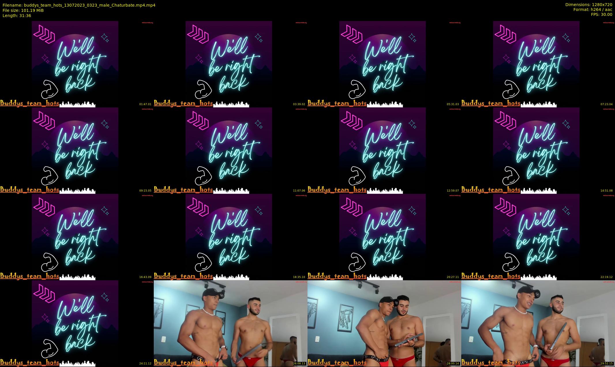 buddys_team_hots — 32 minute Chaturbate couple cam show recording, 720p, Jul 13, 2023