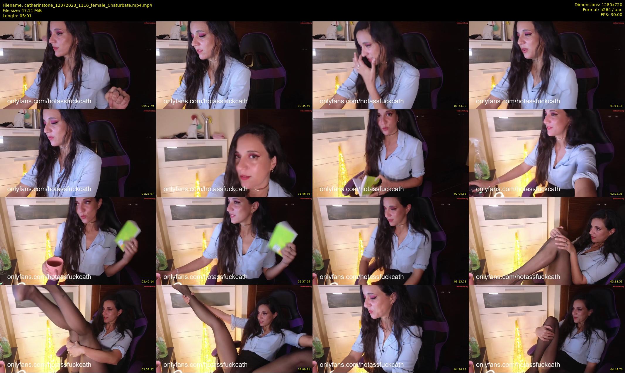 catherinstone — 6 minute Chaturbate female cam show recording, 720p, Jul 12, 2023