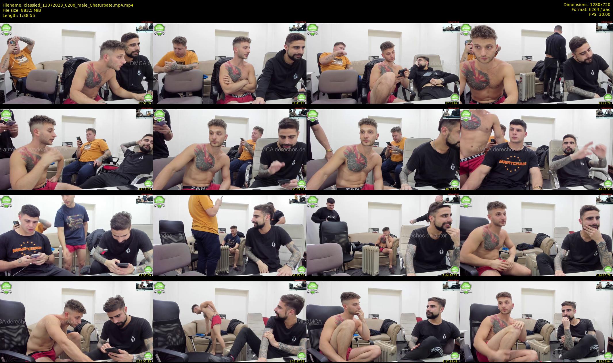 classied — 99 minute Chaturbate male cam show recording, 720p, Jul 13, 2023