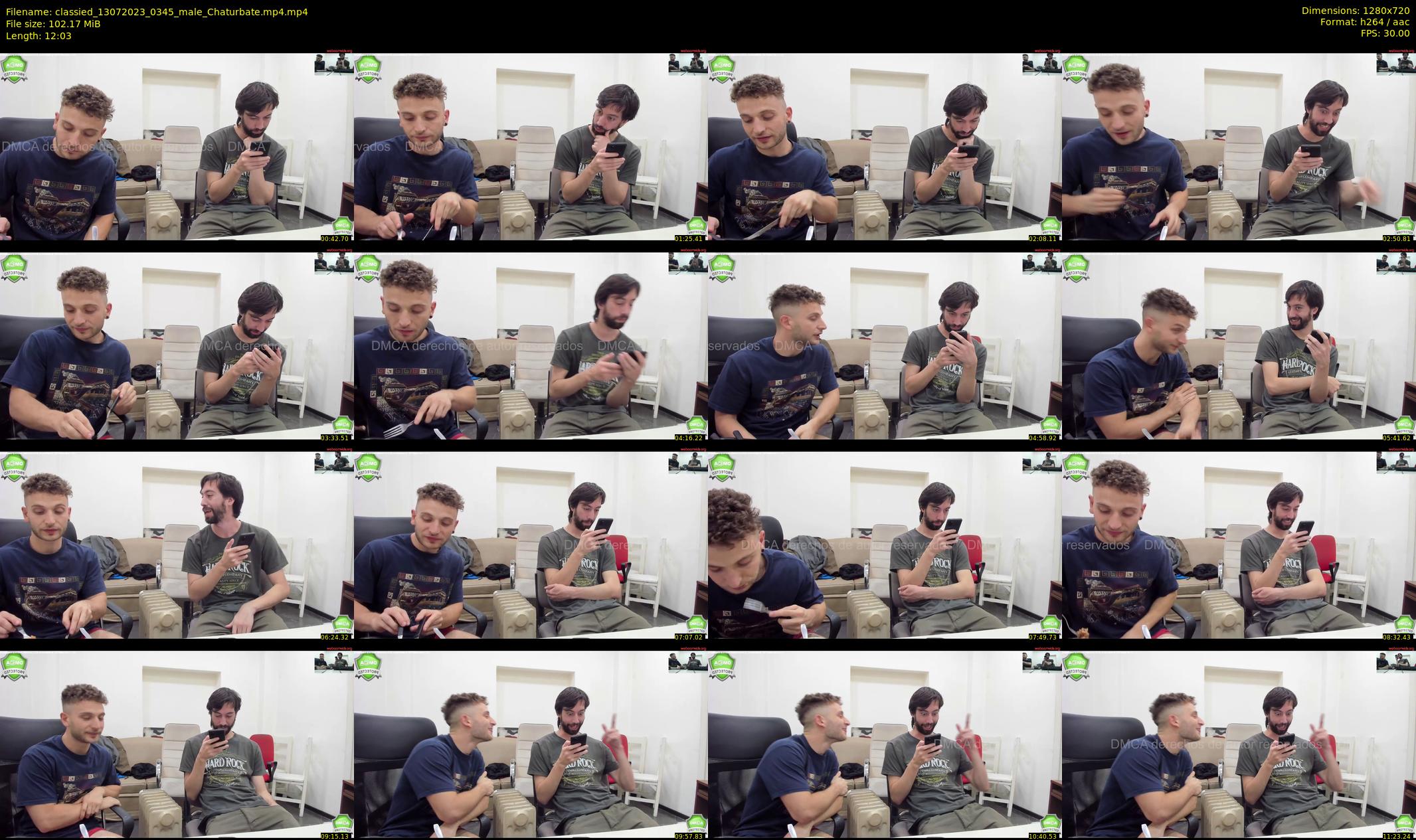 classied — 13 minute Chaturbate male cam show recording, 720p, Jul 13, 2023