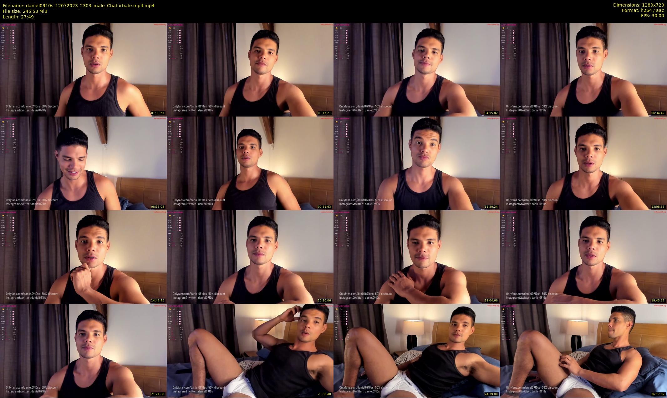 daniel0910s — 28 minute Chaturbate male cam show recording, 720p, Jul 12, 2023
