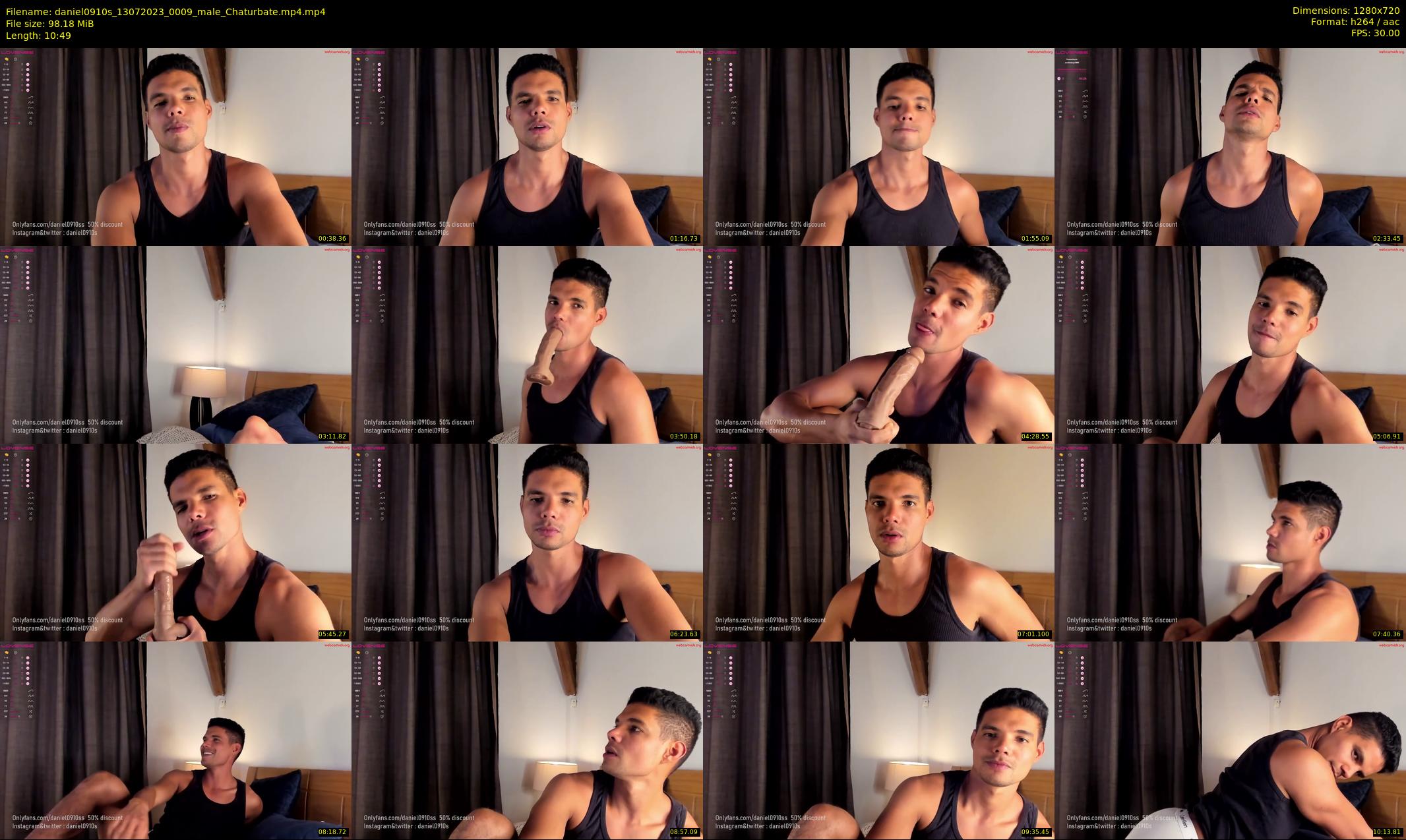 daniel0910s — 11 minute Chaturbate male cam show recording, 720p, Jul 13, 2023