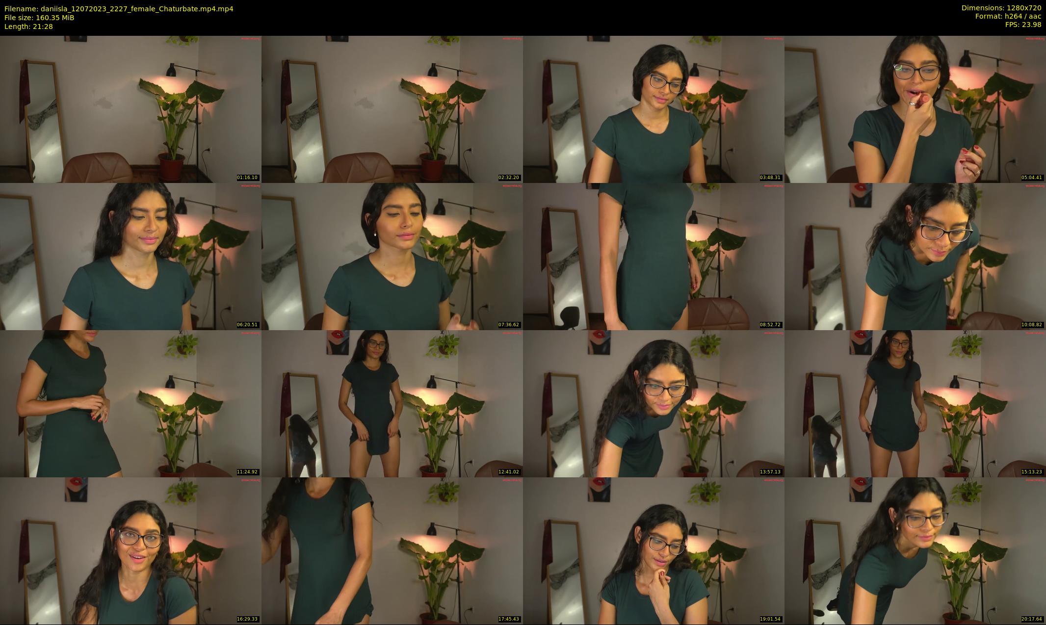 daniisla — 22 minute Chaturbate female cam show recording, 720p, Jul 12, 2023
