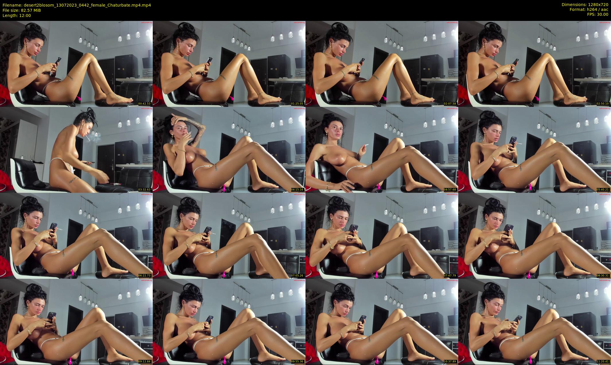 desert2blosom — 12 minute Chaturbate female cam show recording, 720p, Jul 13, 2023