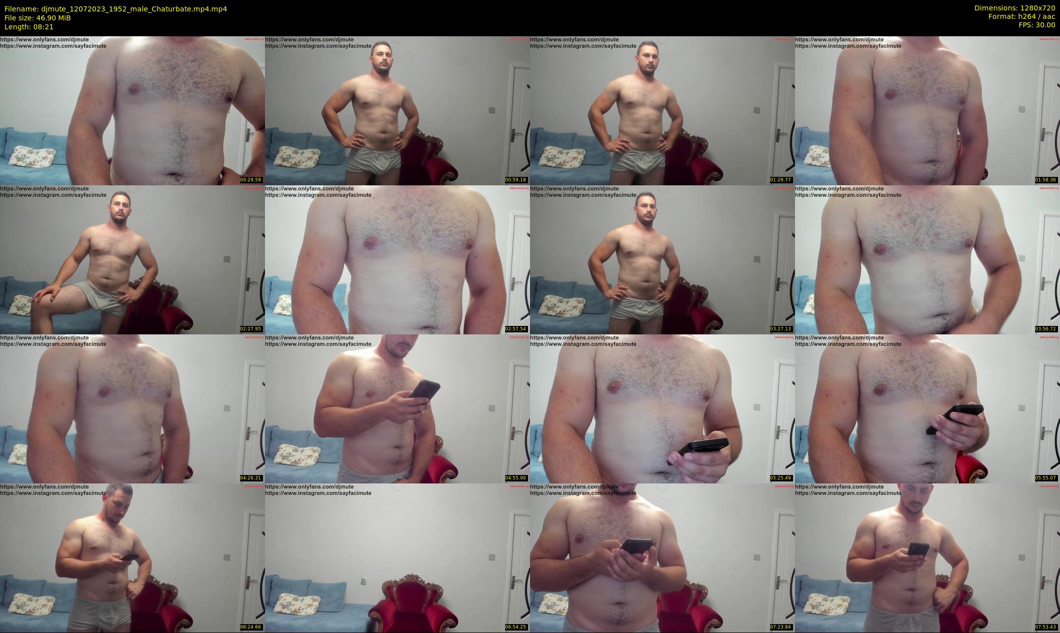djmute — 9 minute Chaturbate male cam show recording, 720p, Jul 12, 2023