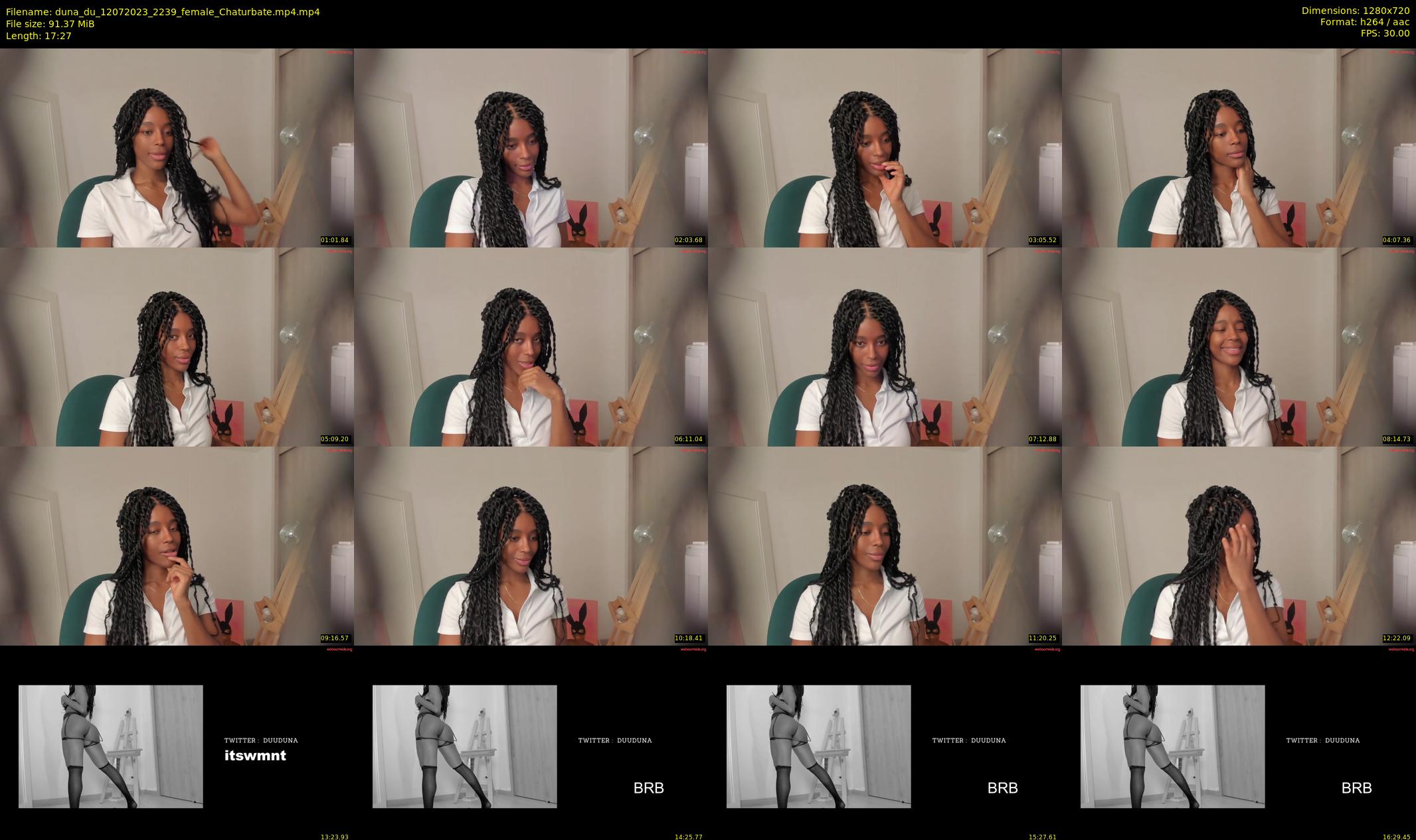 duna_du — 18 minute Chaturbate female cam show recording, 720p, Jul 12, 2023
