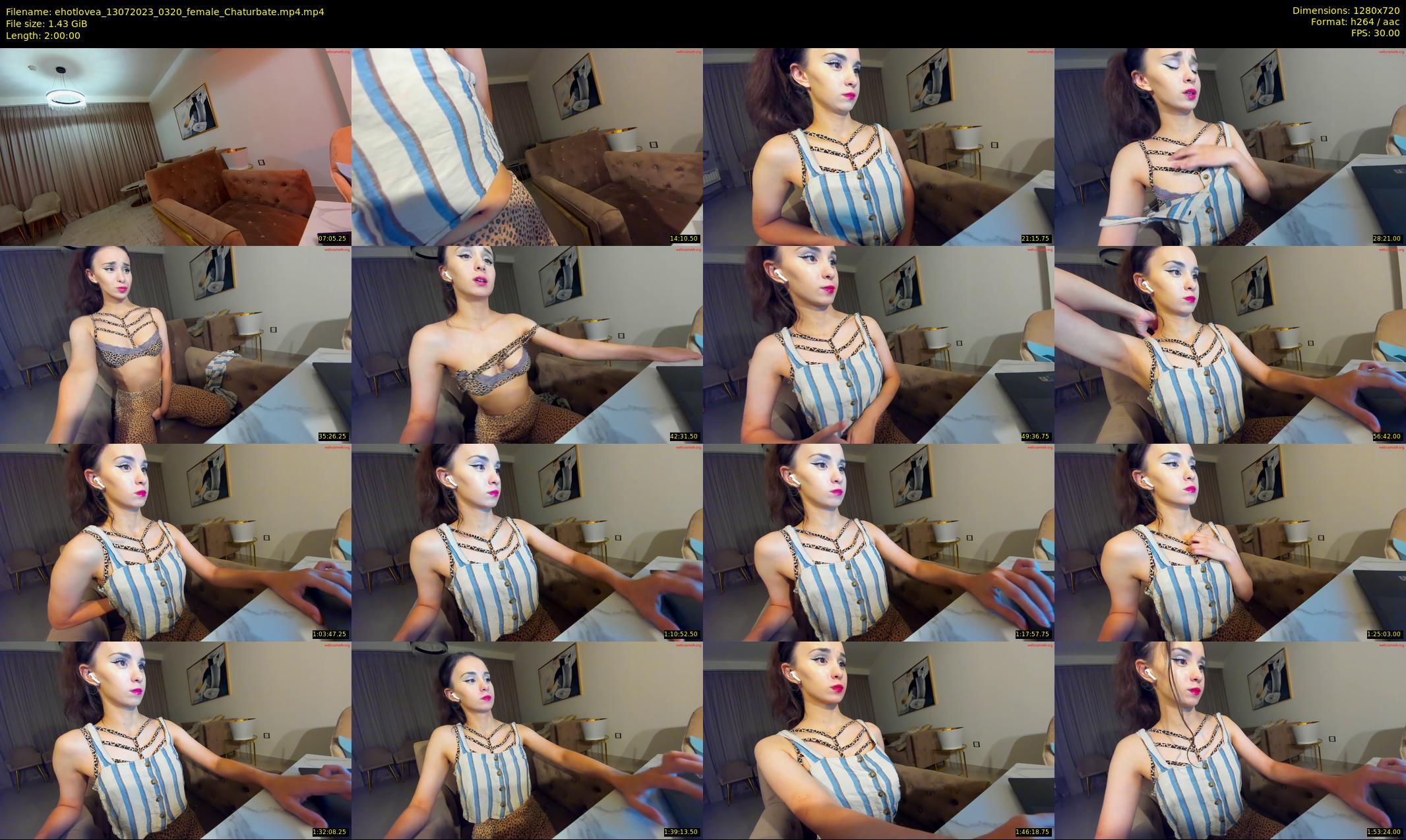 ehotlovea — 120 minute Chaturbate female cam show recording, 720p, Jul 13, 2023