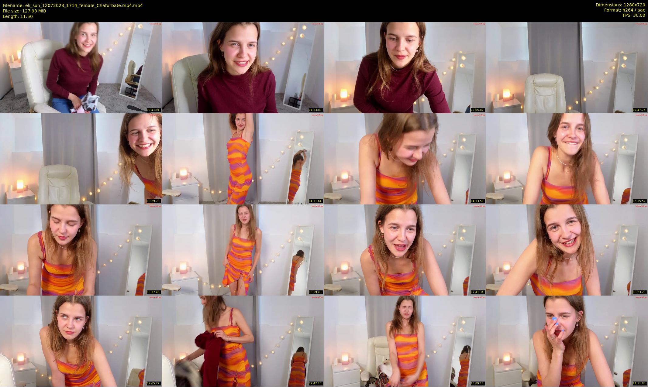 eli_sun — 12 minute Chaturbate female cam show recording, 720p, Jul 12, 2023