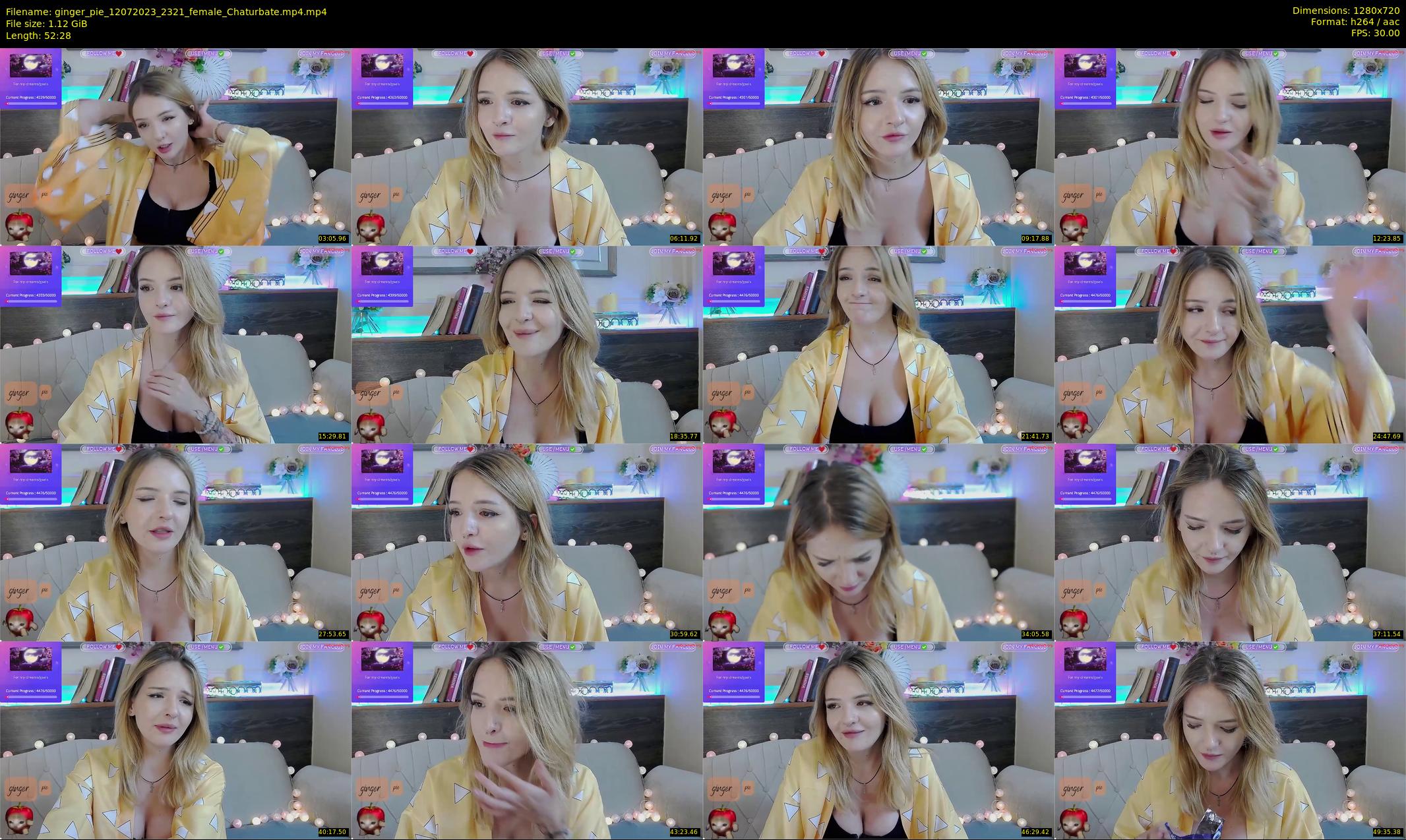 ginger_pie — 53 minute Chaturbate female cam show recording, 720p, Jul 12, 2023