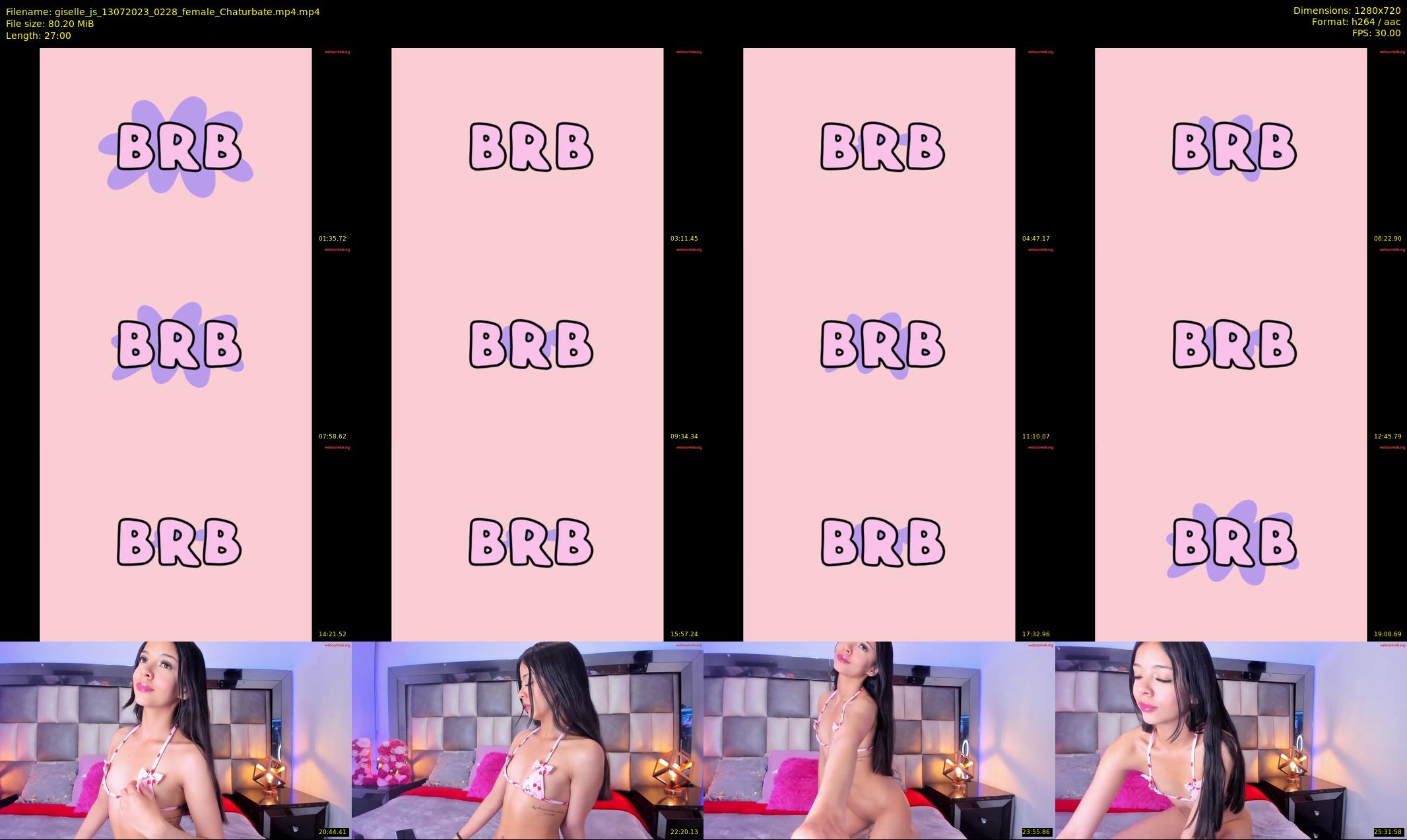 giselle_js — 27 minute Chaturbate female cam show recording, 720p, Jul 13, 2023