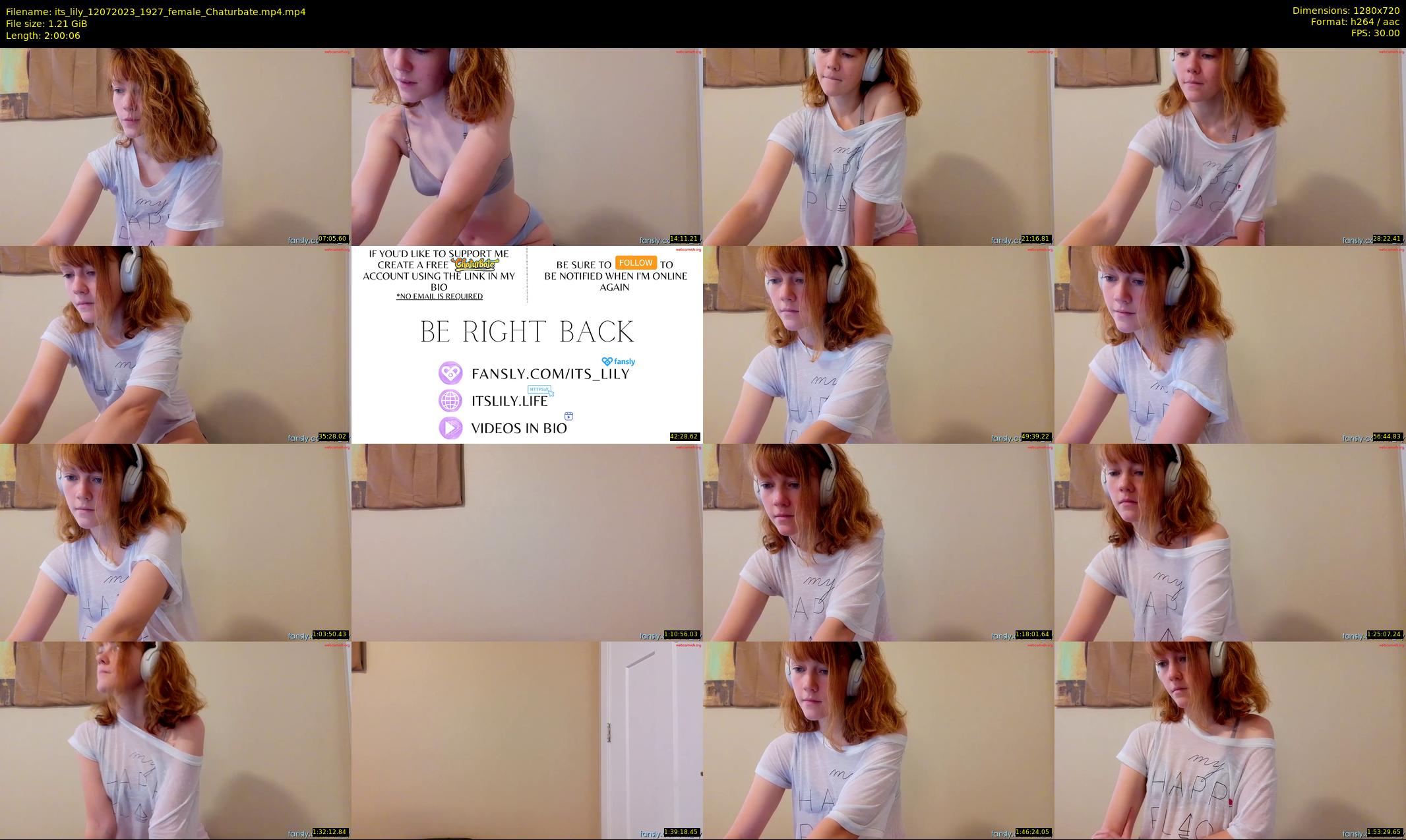 its_lily — 121 minute Chaturbate female cam show recording, 720p, Jul 12, 2023