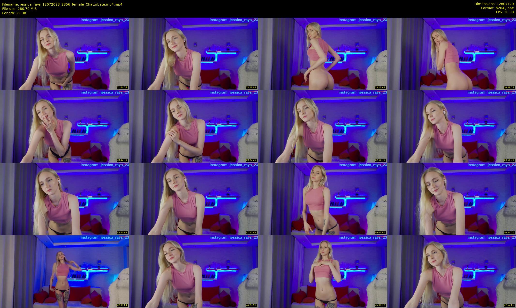 jessica_rays — 30 minute Chaturbate couple cam show recording, 720p, Jul 12, 2023