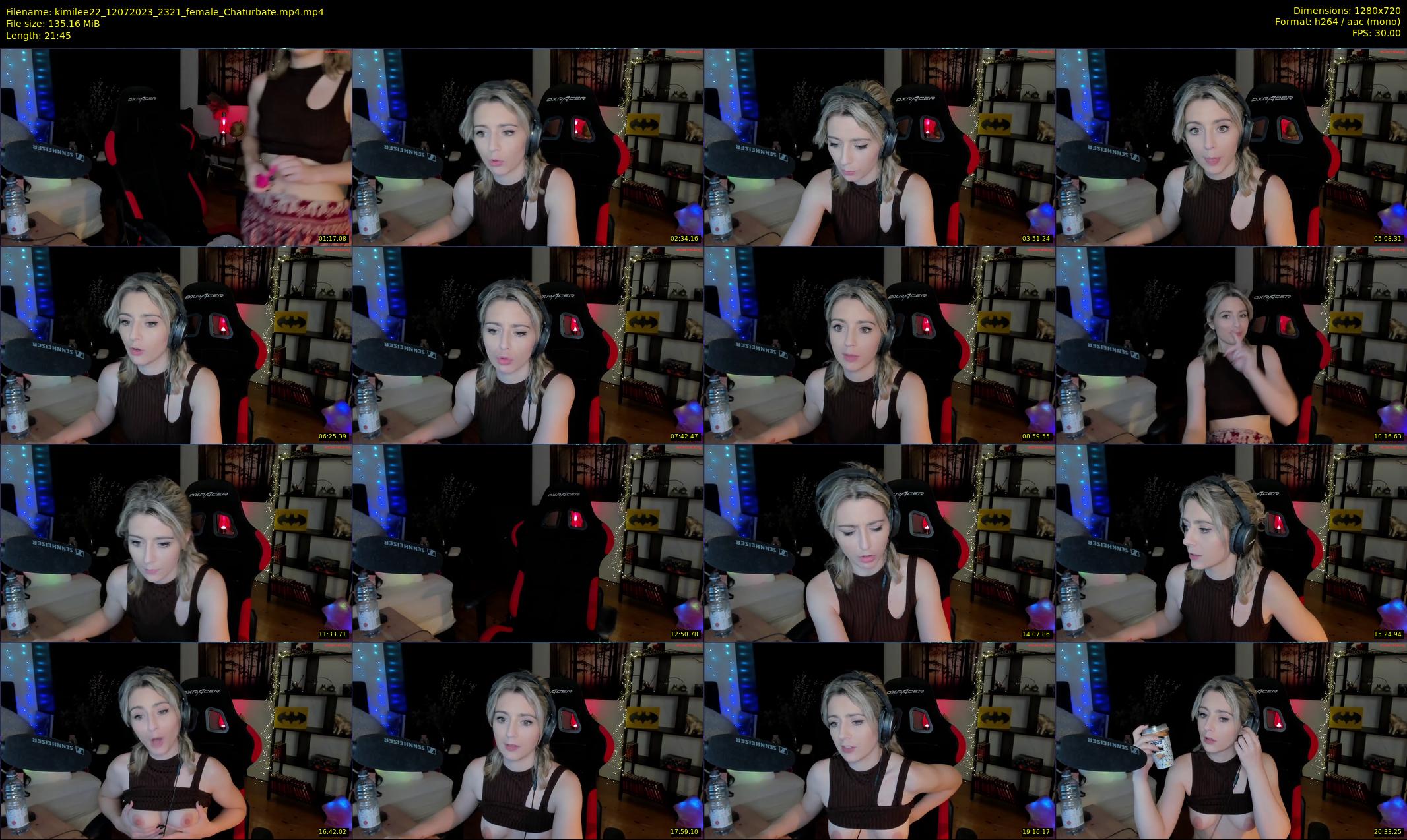kimilee22 — 22 minute Chaturbate female cam show recording, 720p, Jul 12, 2023