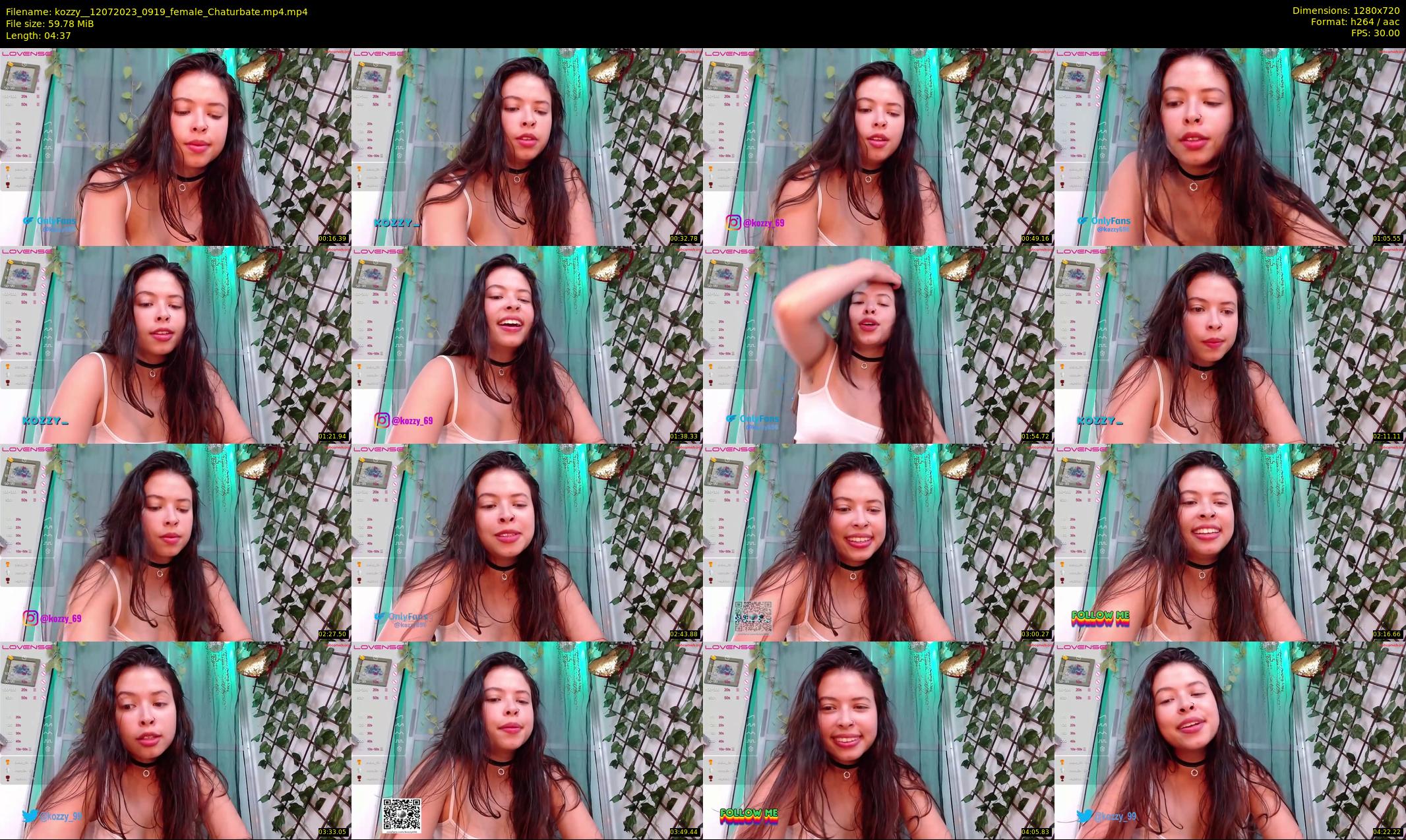 kozzy_ — 5 minute Chaturbate female cam show recording, 720p, Jul 12, 2023