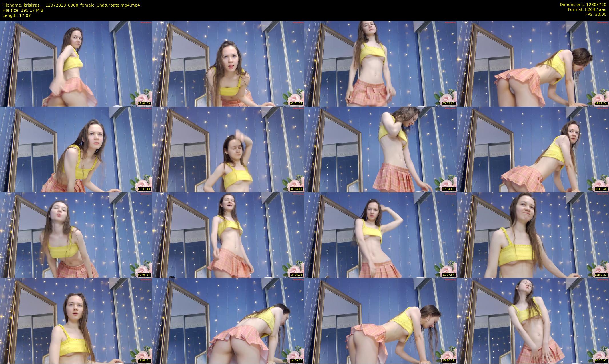 kriskras__ — 18 minute Chaturbate female cam show recording, 720p, Jul 12, 2023