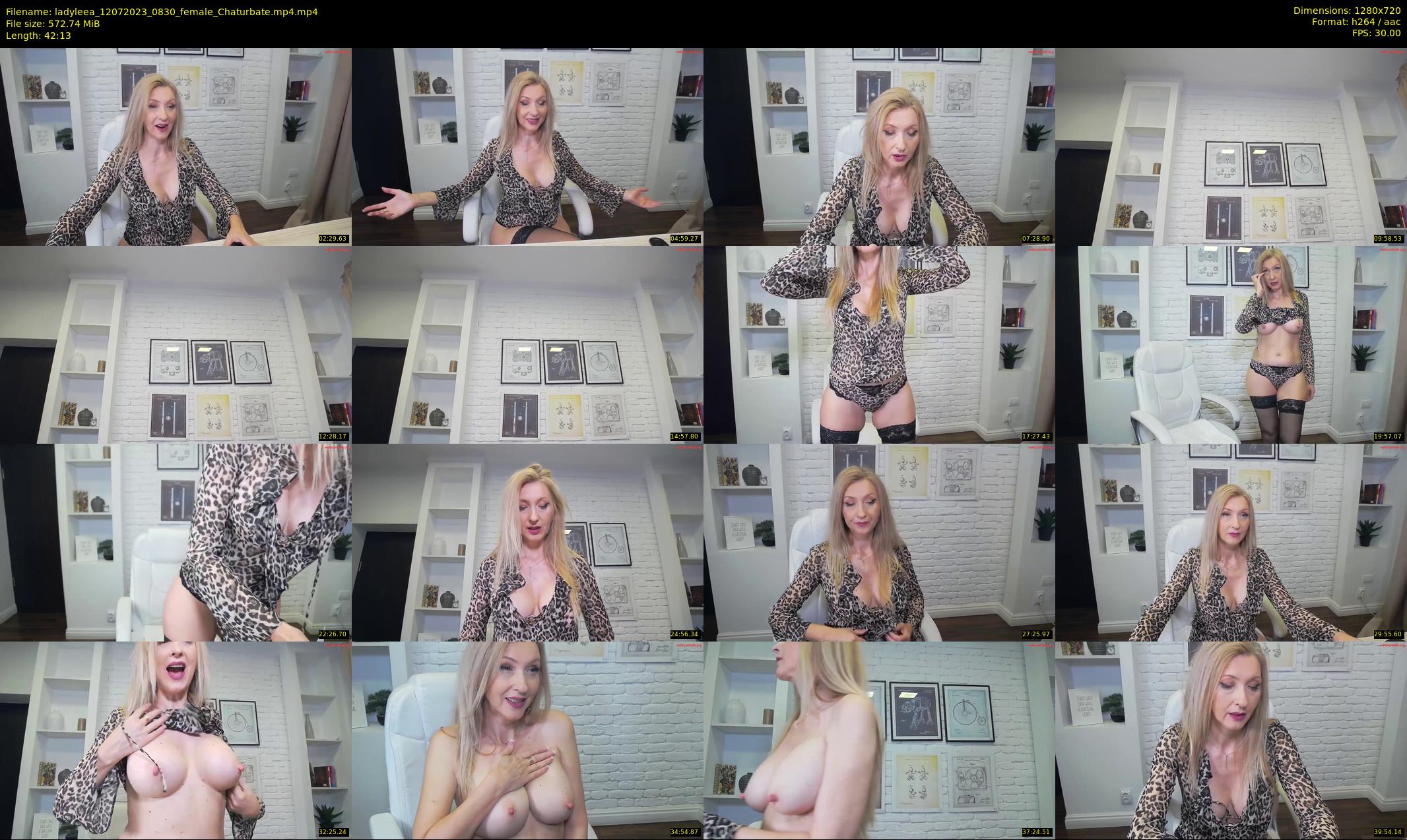 ladyleea — 43 minute Chaturbate female cam show recording, 720p, Jul 12, 2023