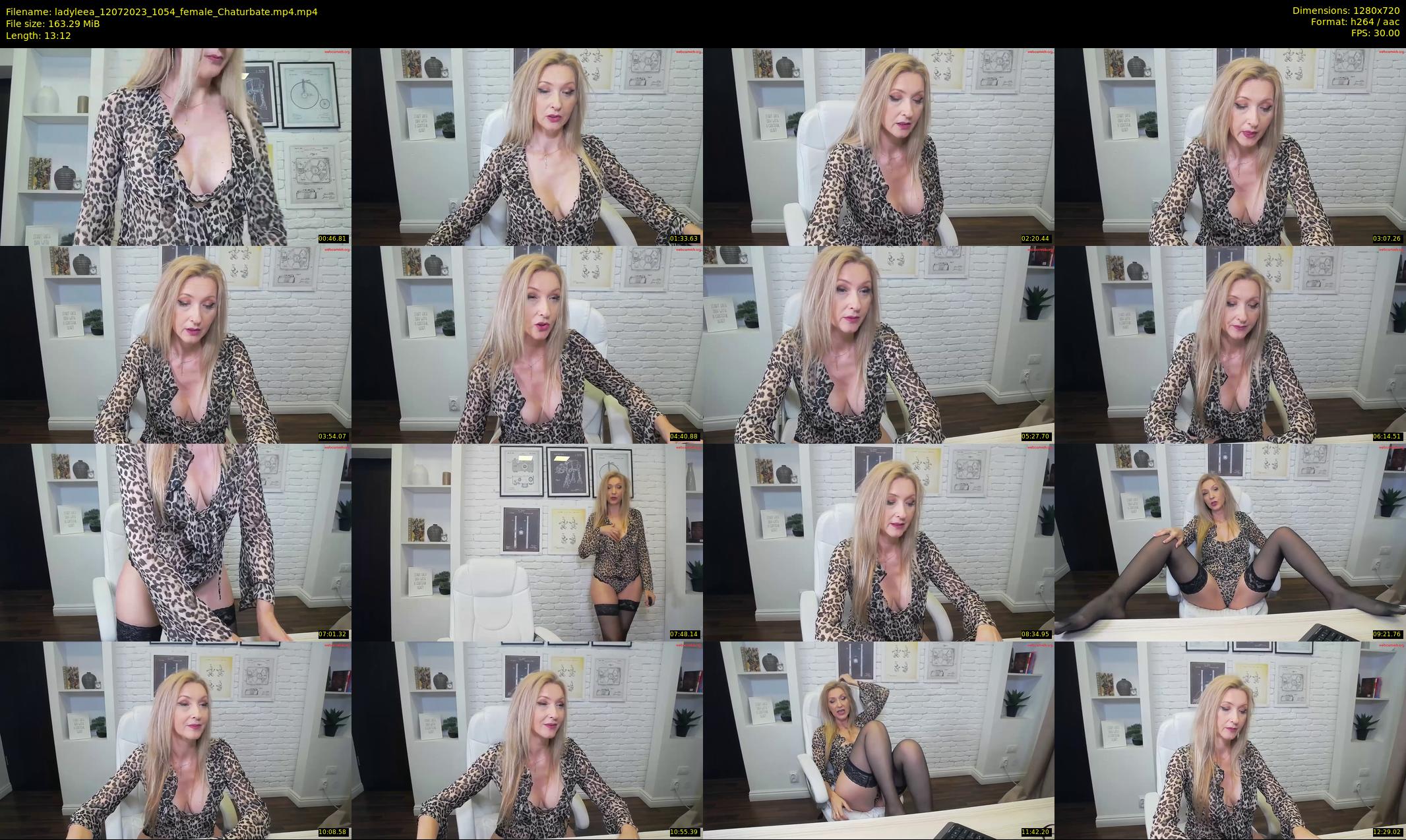 ladyleea — 14 minute Chaturbate female cam show recording, 720p, Jul 12, 2023