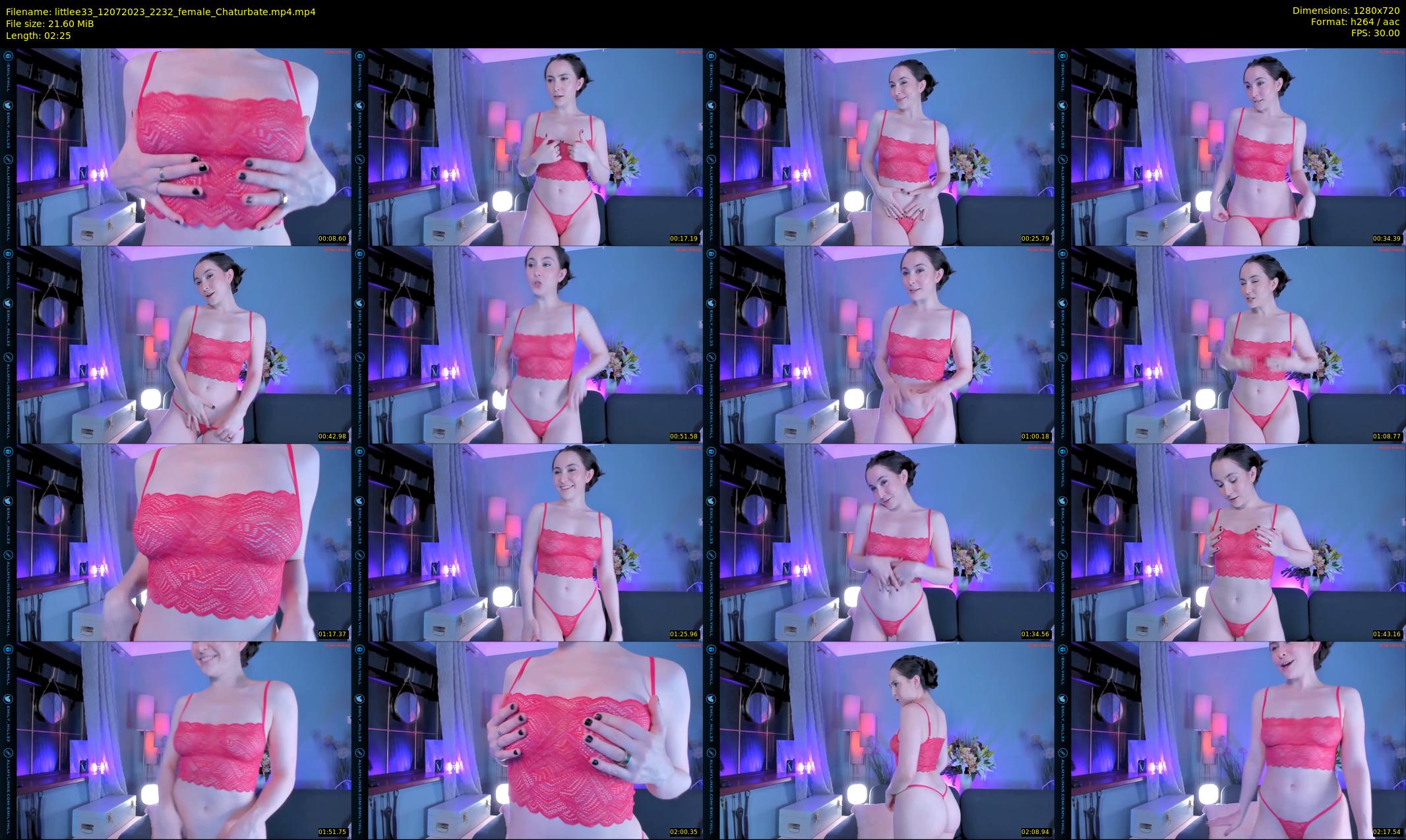 littlee33 — 3 minute Chaturbate female cam show recording, 720p, Jul 12, 2023