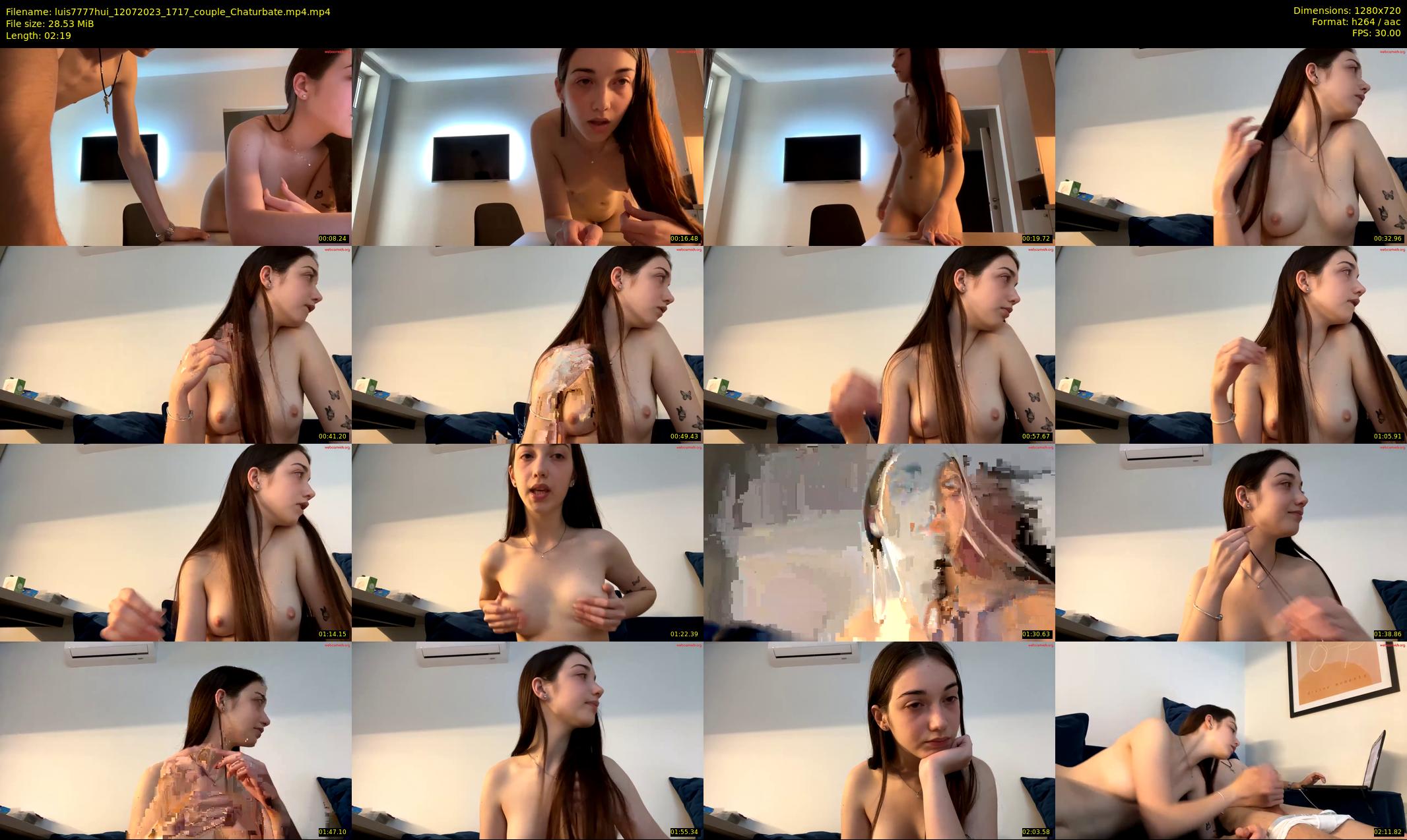 luis7777hui — 3 minute Chaturbate couple cam show recording, 720p, Jul 12, 2023