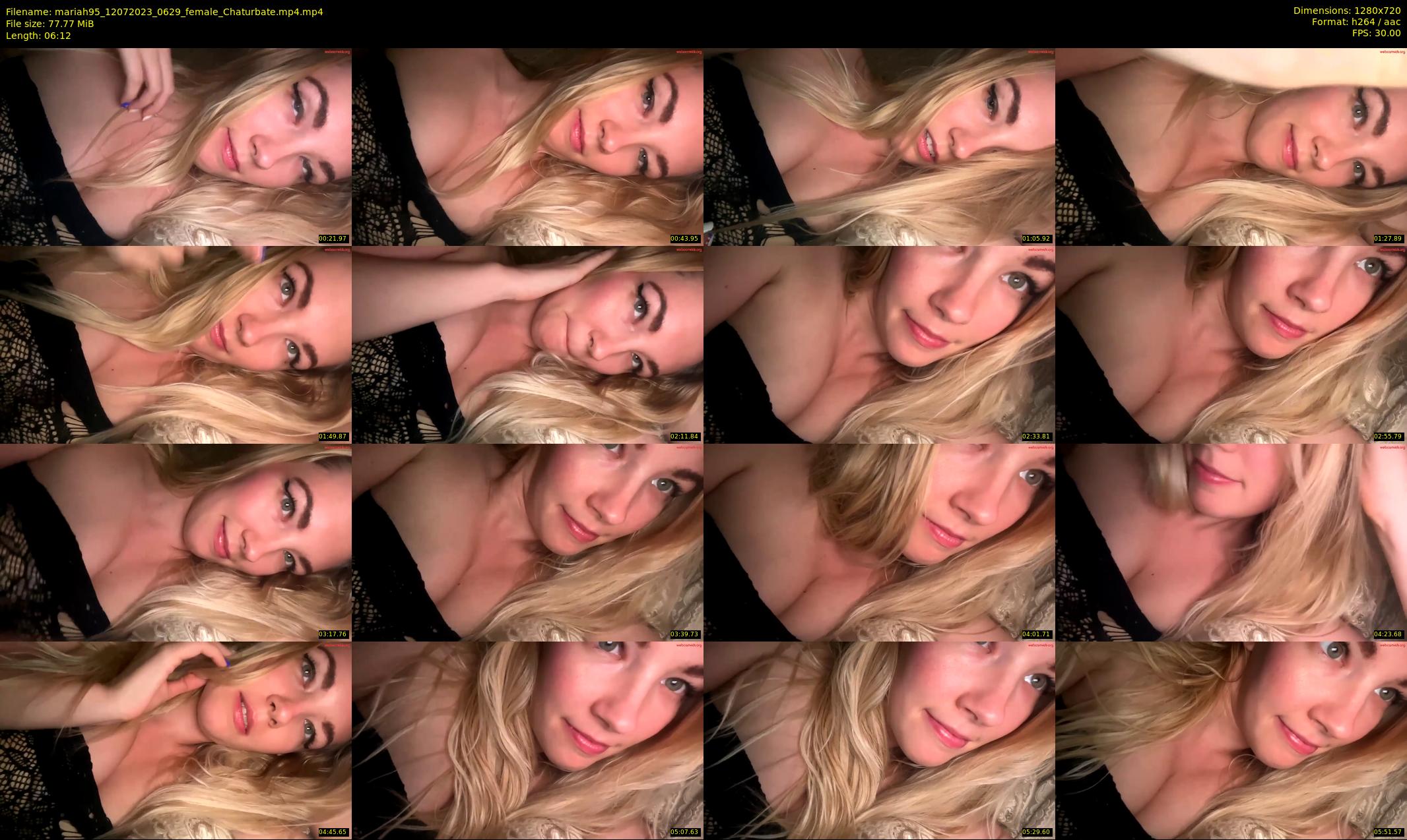 mariah95 — 7 minute Chaturbate female cam show recording, 720p, Jul 12, 2023