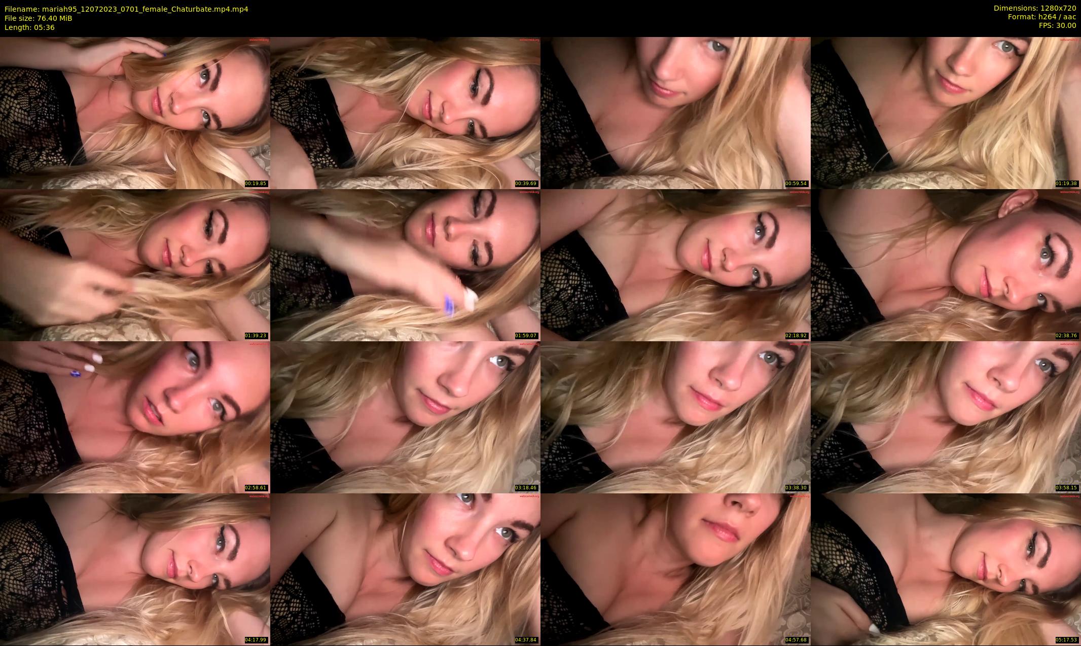 mariah95 — 6 minute Chaturbate female cam show recording, 720p, Jul 12, 2023